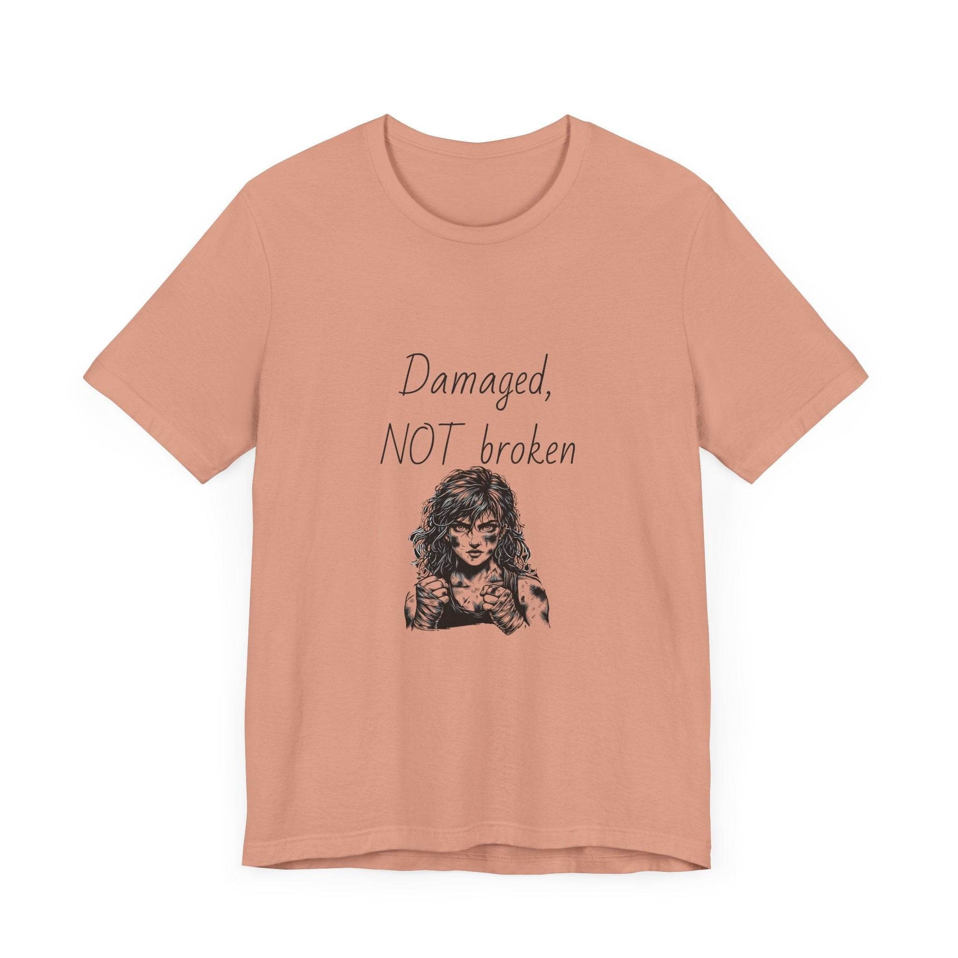 Fierce Survivor Unisex Short Sleeve Tee - Damaged, NOT broken - The Dreamer's Bookshop.