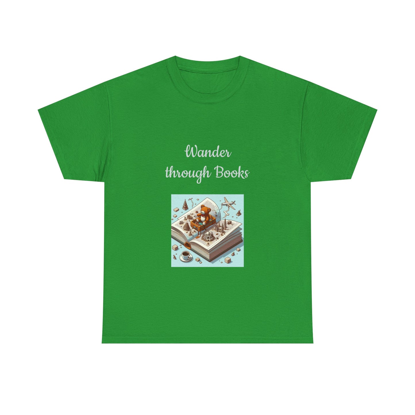 Book Lover's Unisex Heavy Cotton Tee - "Wander" - The Dreamer's Bookshop.