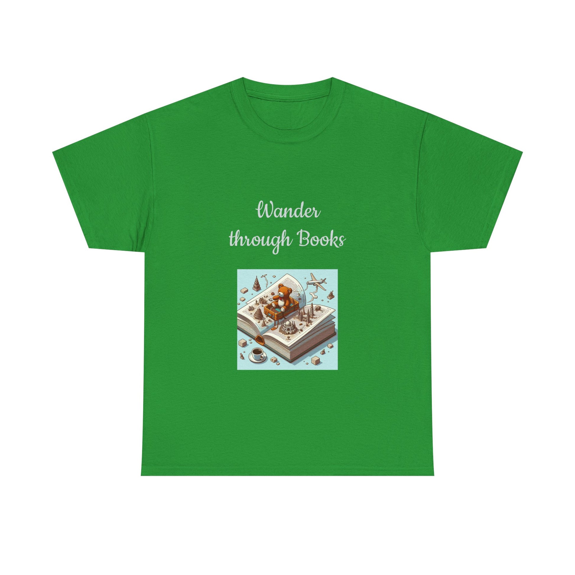 Book Lover's Unisex Heavy Cotton Tee - "Wander" - The Dreamer's Bookshop.