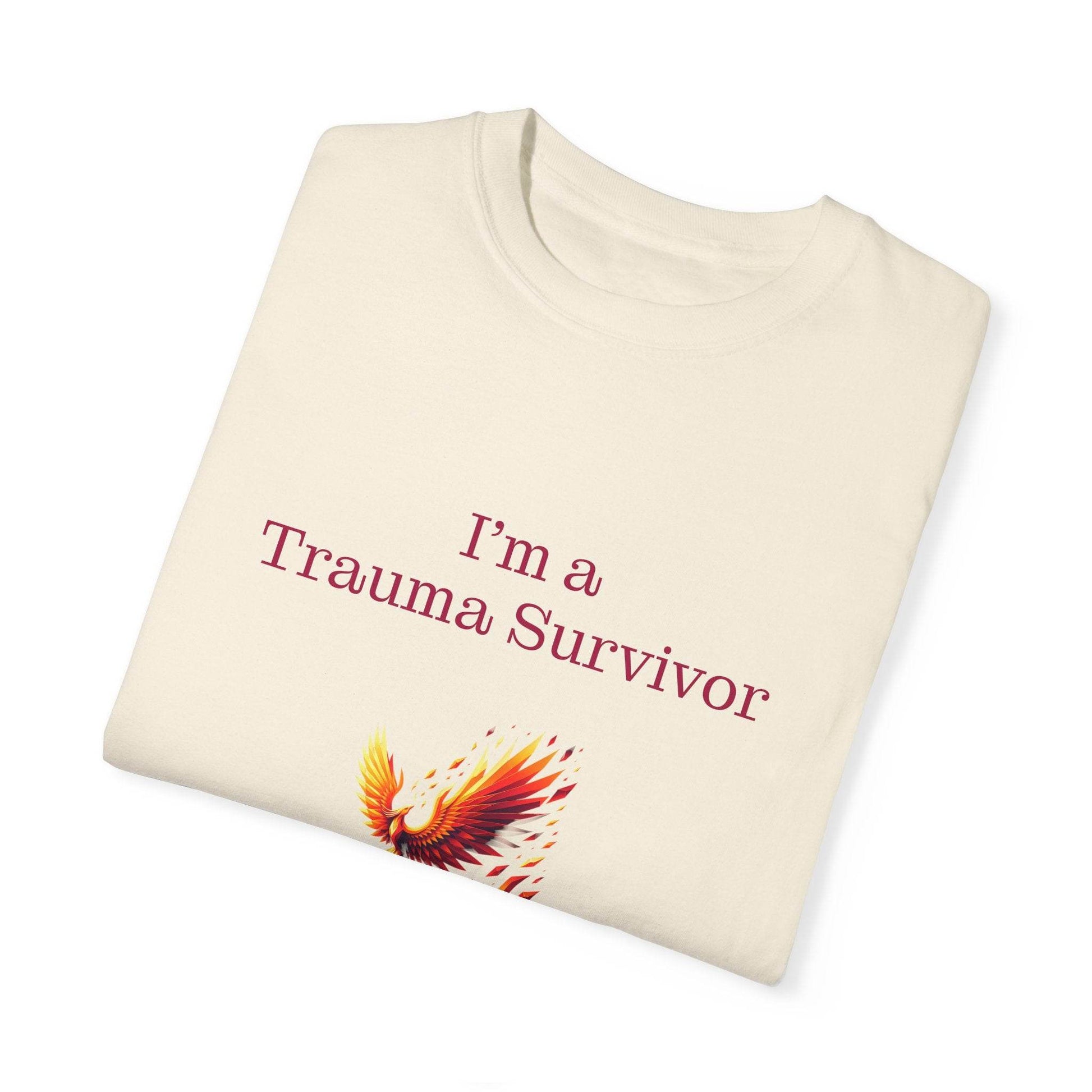 Trauma Survivor Unisex Garment-Dyed T-Shirt - Empowering Supportive Apparel - The Dreamer's Bookshop.