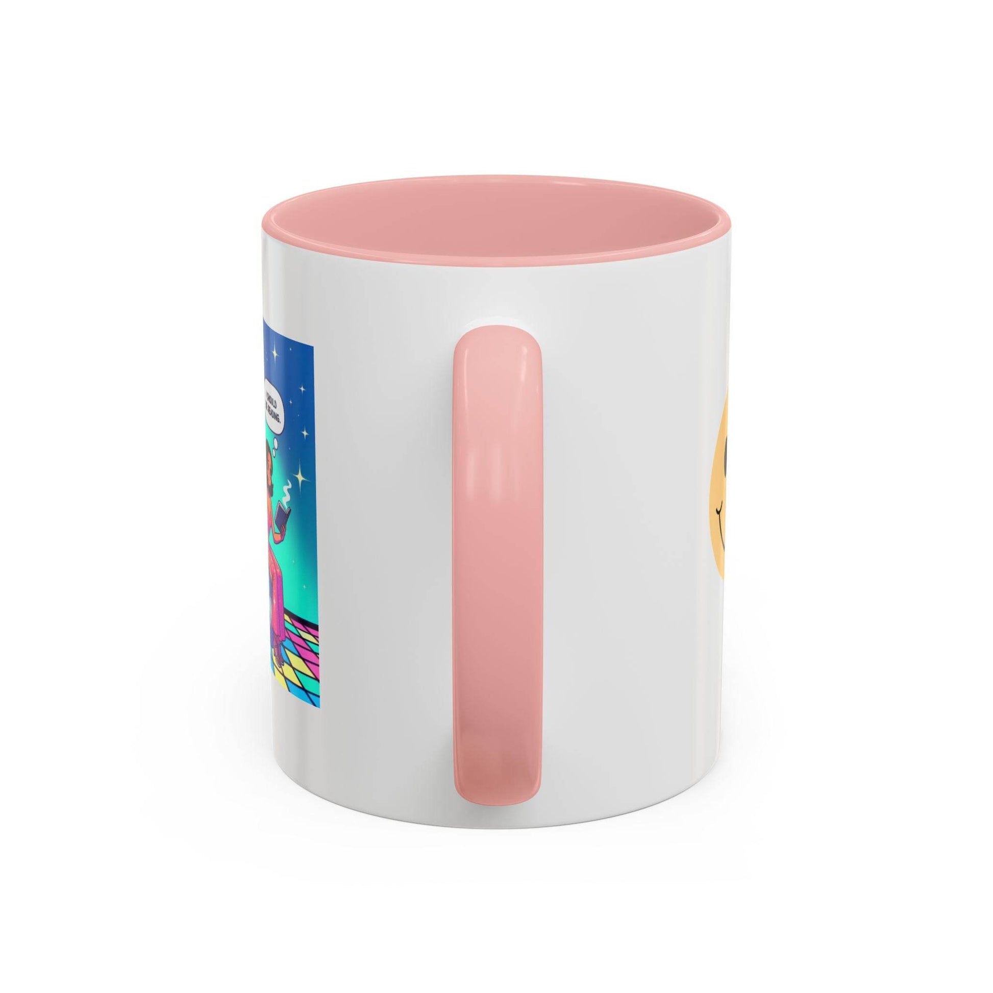 Party Vibe Accent Coffee Mug - Fun Reading Motivation Design - The Dreamer's Bookshop.