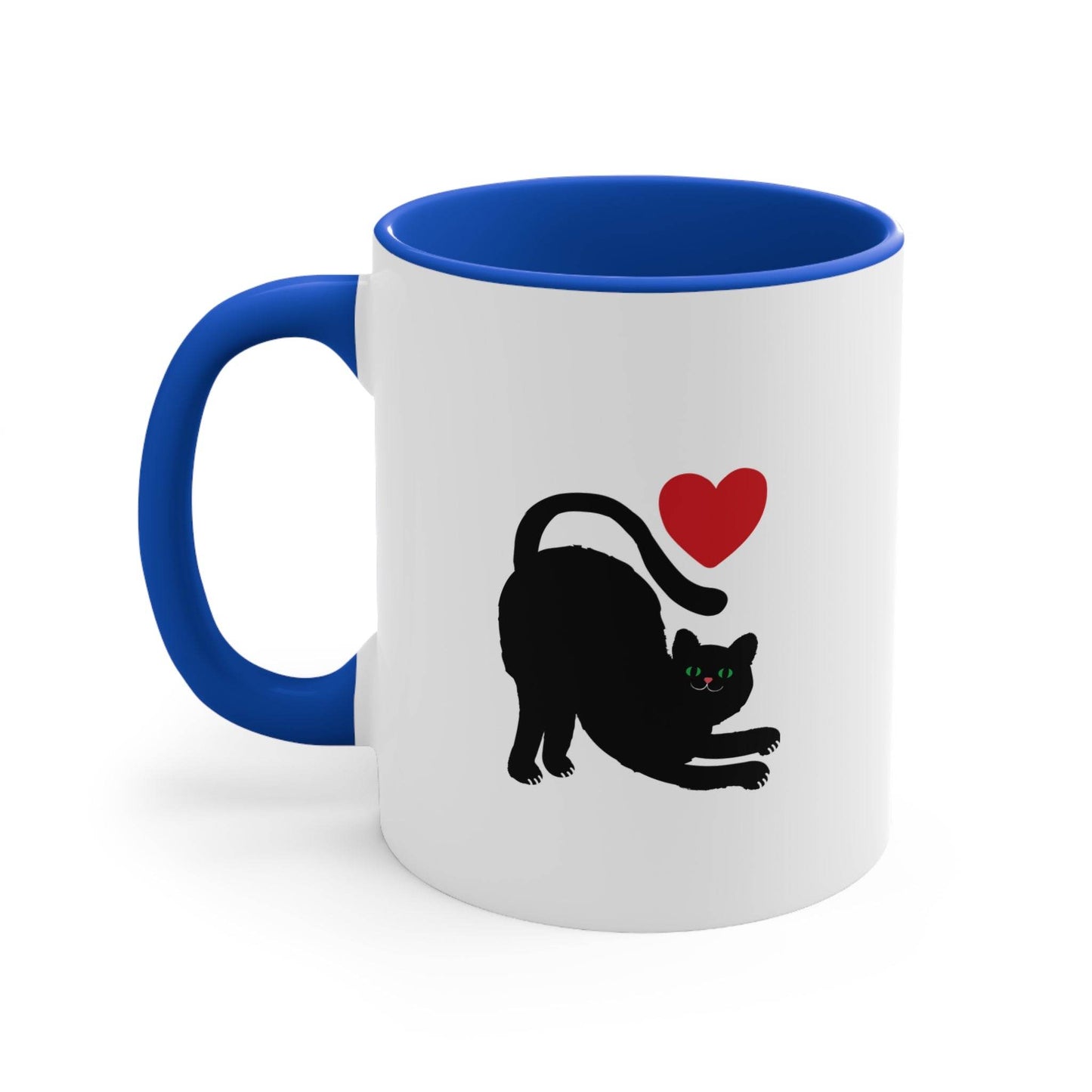 Funny Cat Love Accent Mug - 11oz Drink your Tea Cup - The Dreamer's Bookshop.