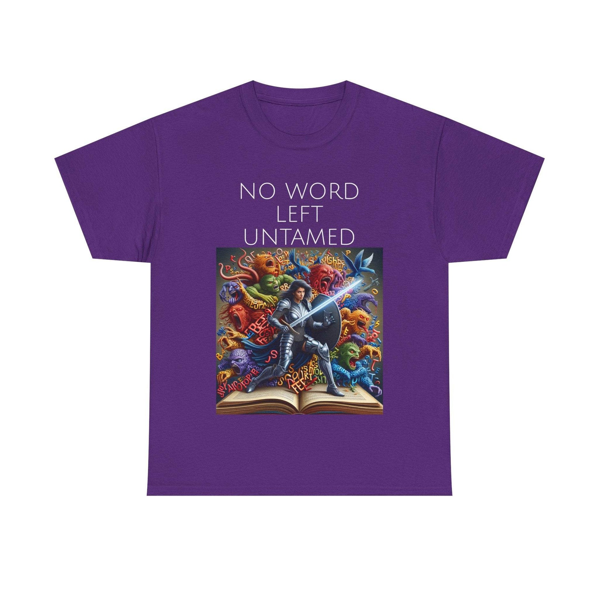No Word - Unisex Heavy Cotton Tee - Creative Writer's Apparel - The Dreamer's Bookshop.