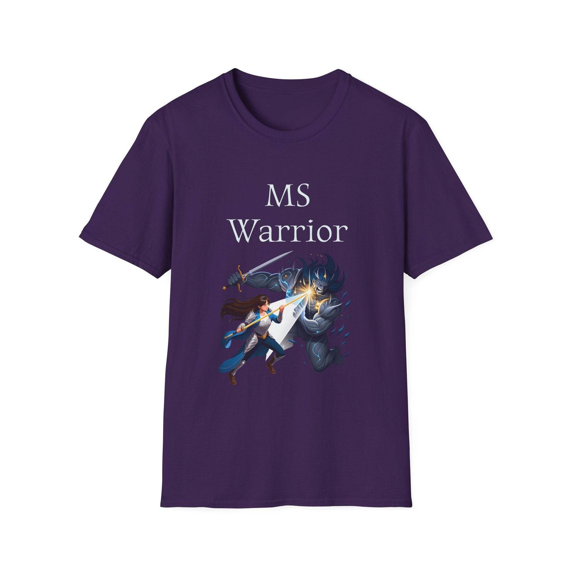 M.S. Warrior Unisex Softstyle T-Shirt - Empowering Battle for Women's Health - The Dreamer's Bookshop.
