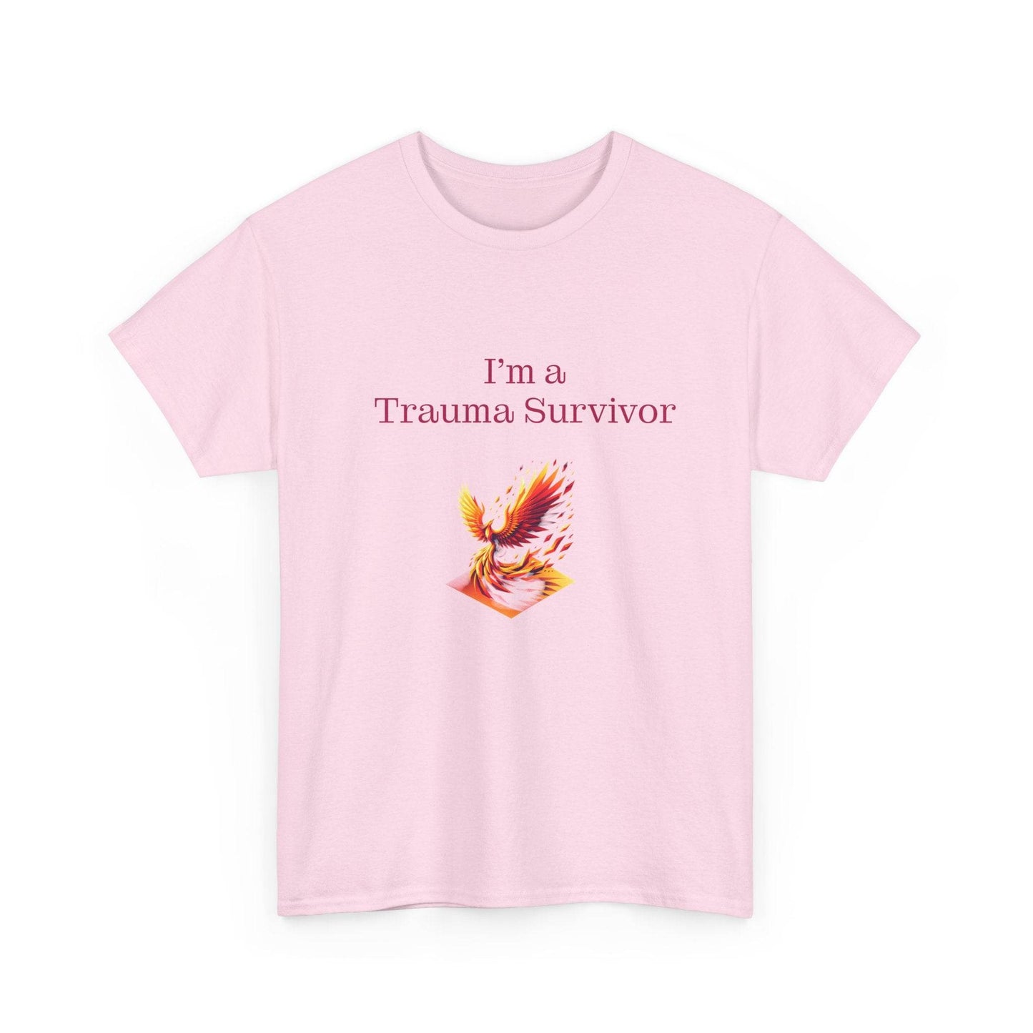 Trauma Survivor Unisex Heavy Cotton Tee - Empowering Apparel for Health Awareness - The Dreamer's Bookshop.