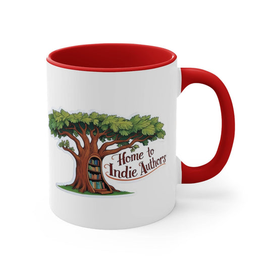 Colorful Accent Mug for Book Lovers - Dreamer's Bookshop Design - Perfect Gift for Readers - The Dreamer's Bookshop.