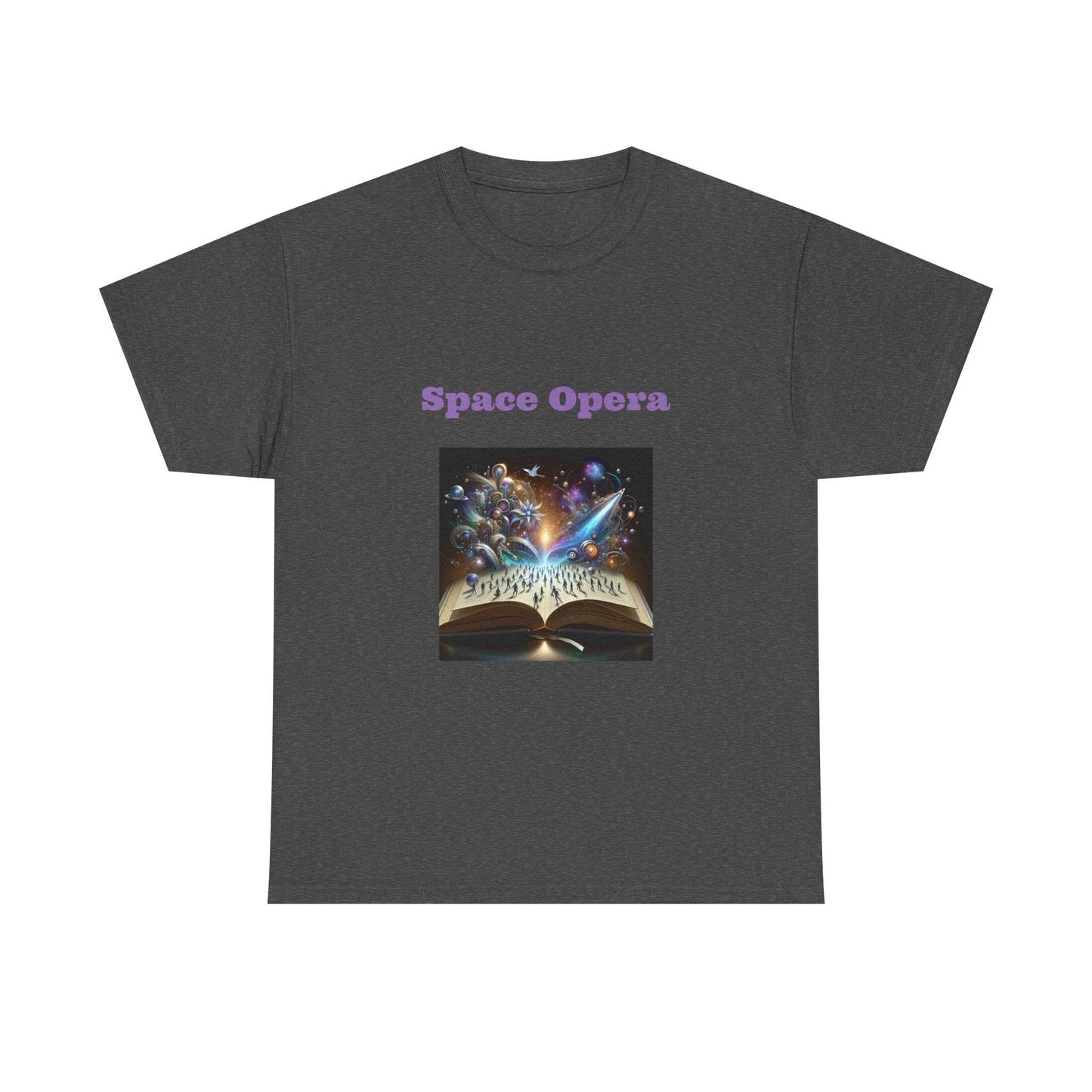 Space Opera - Graphic Tee - Unisex Heavy Cotton T-Shirt Sci-Fi Books - The Dreamer's Bookshop.