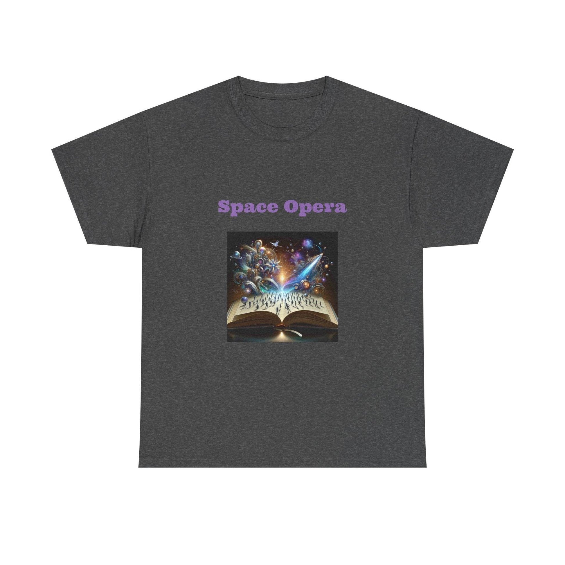 Space Opera - Graphic Tee - Unisex Heavy Cotton T-Shirt Sci-Fi Books - The Dreamer's Bookshop.