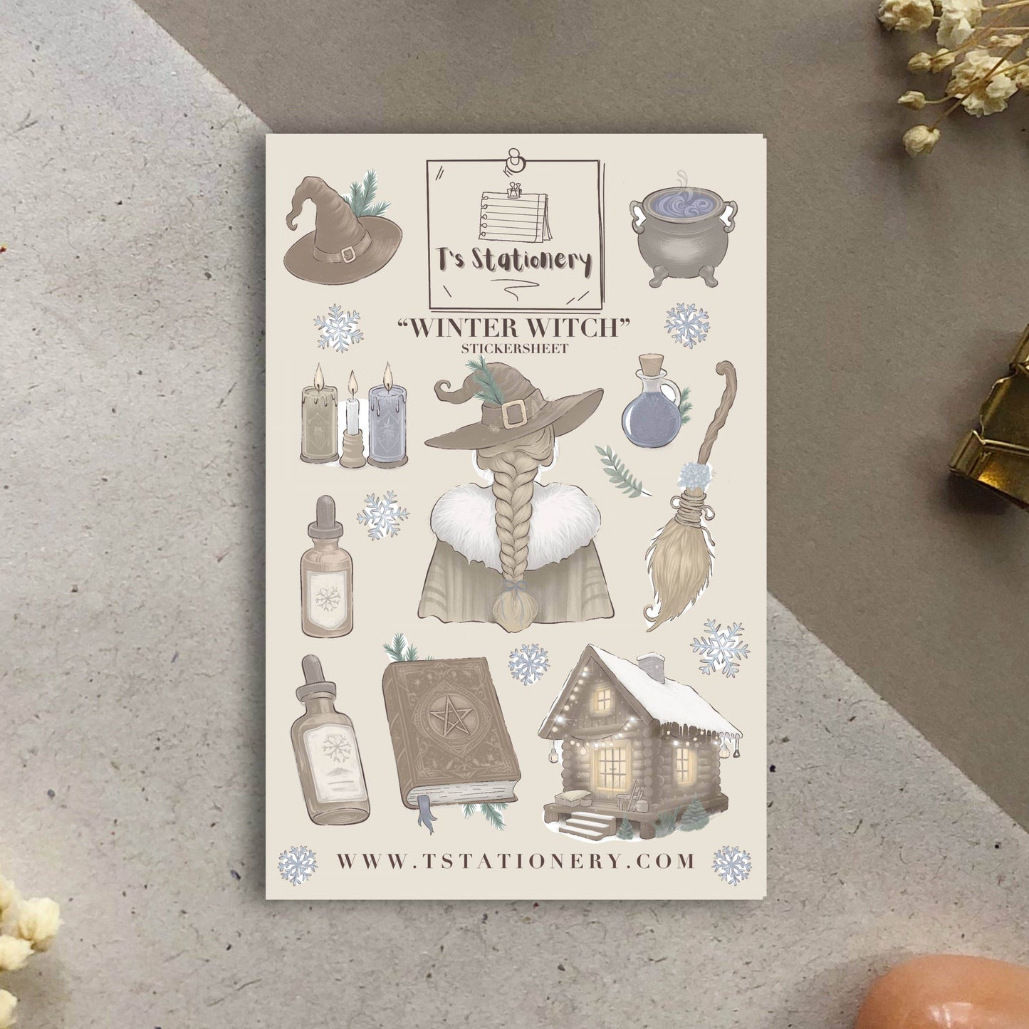 T's Stationery - „Winterheks” - The Dreamer's Bookshop.