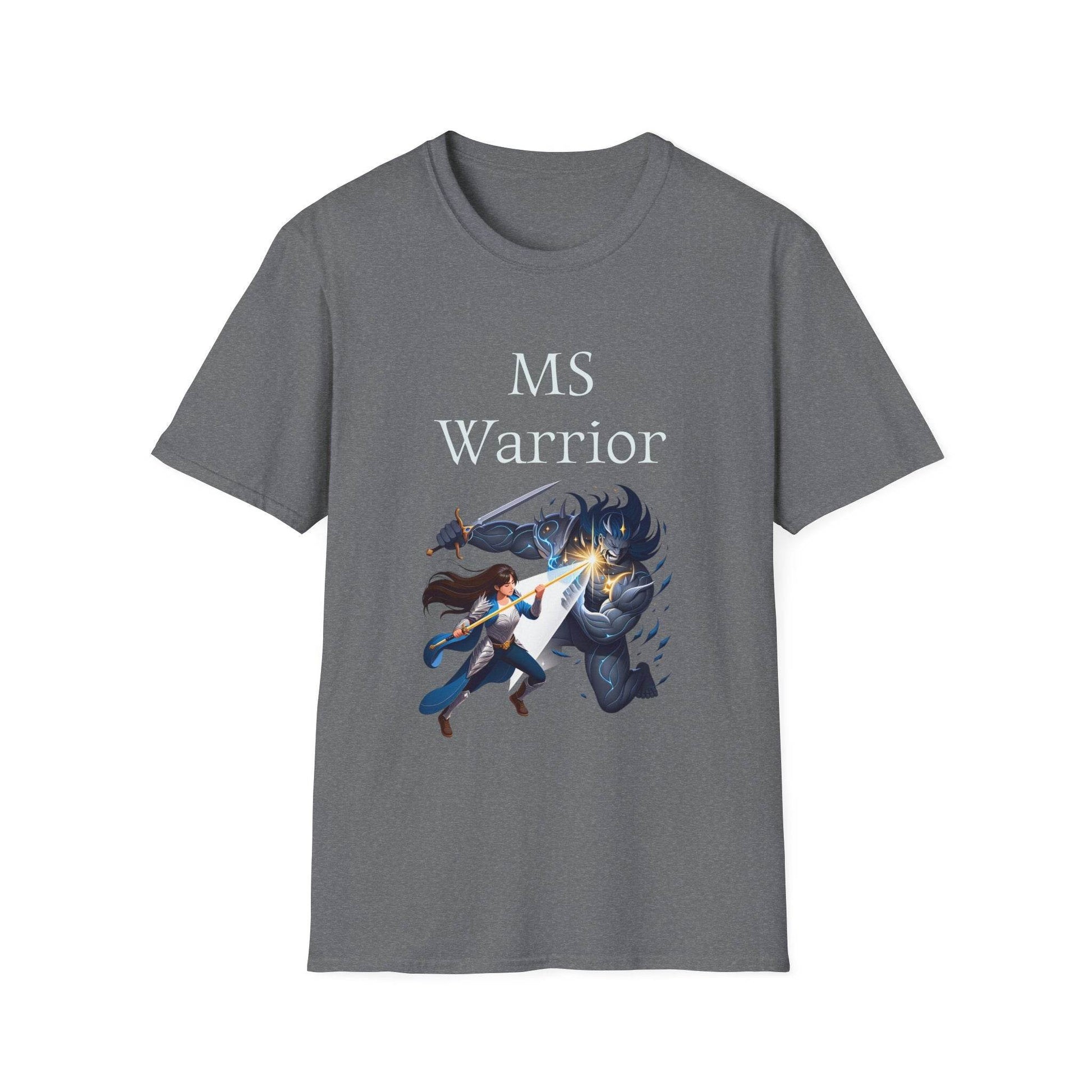 M.S. Warrior Unisex Softstyle T-Shirt - Empowering Battle for Women's Health - The Dreamer's Bookshop.