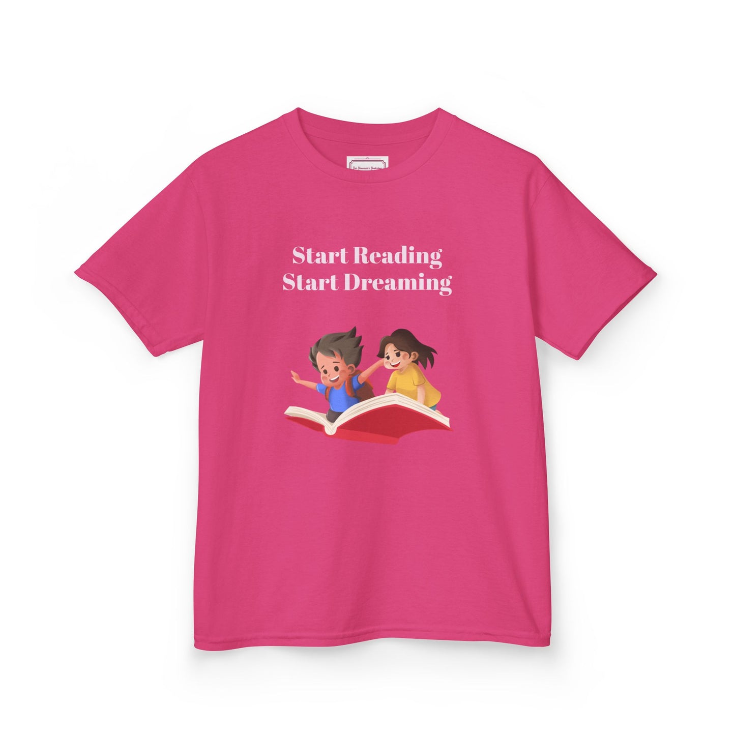 UK - Kids Heavy Cotton Tee - "Start Reading, Start Dreaming"