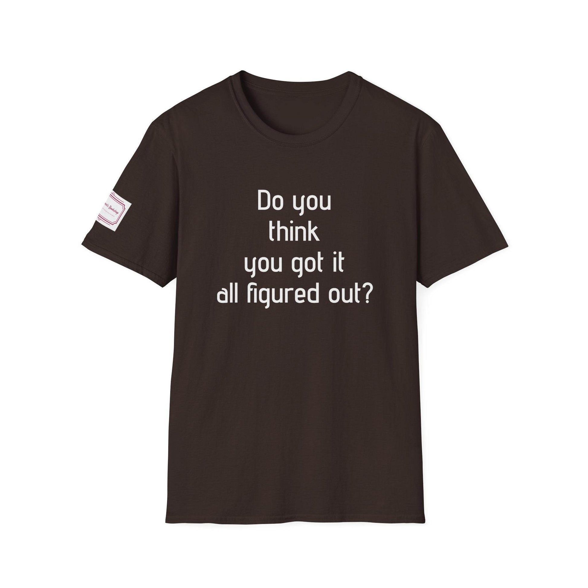 Inspirational Unisex Softstyle T-Shirt - 'Think Again' Motivational Design - The Dreamer's Bookshop.