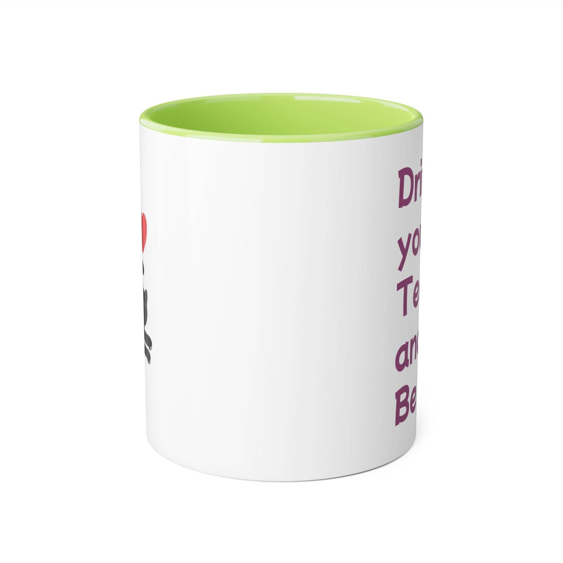 Drink your Tea Mug - 11oz Tea Cup for Cat Lovers - The Dreamer's Bookshop.