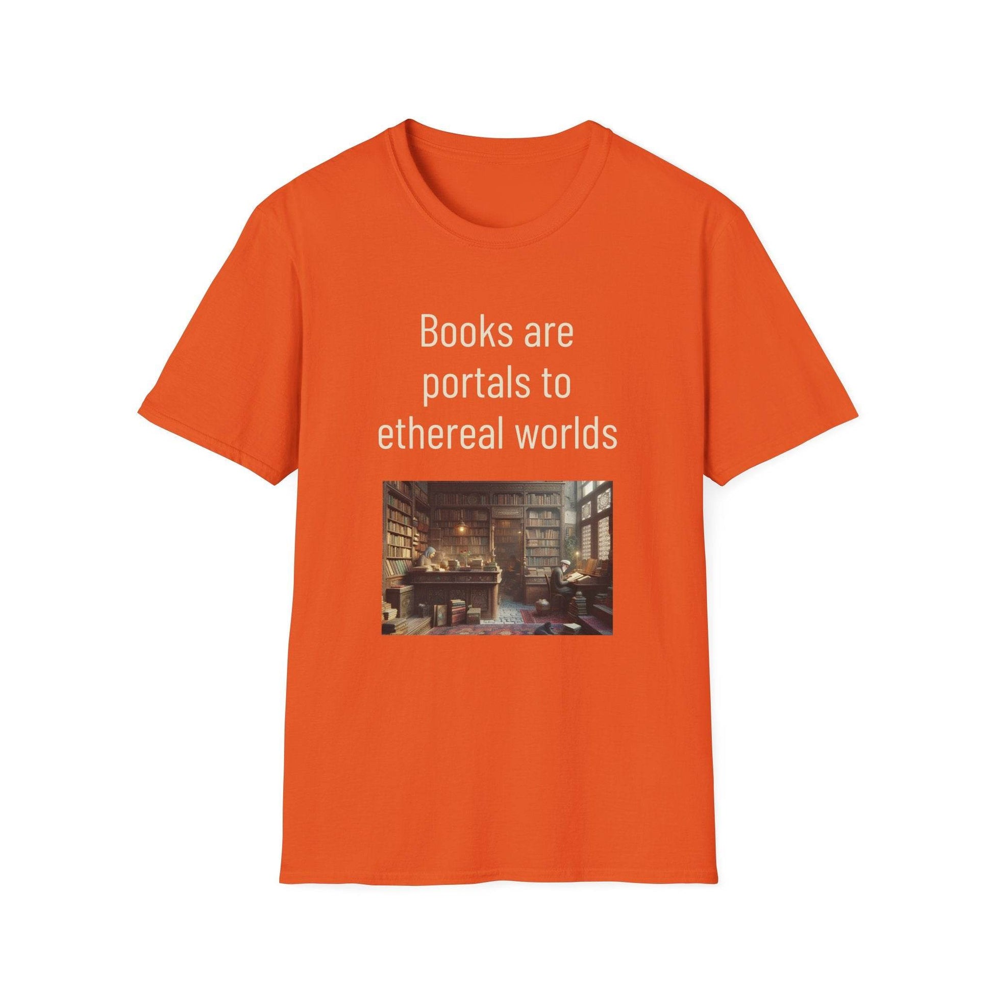 Unisex Softstyle T-Shirt - 'Portals' Inspirational - The Dreamer's Bookshop.