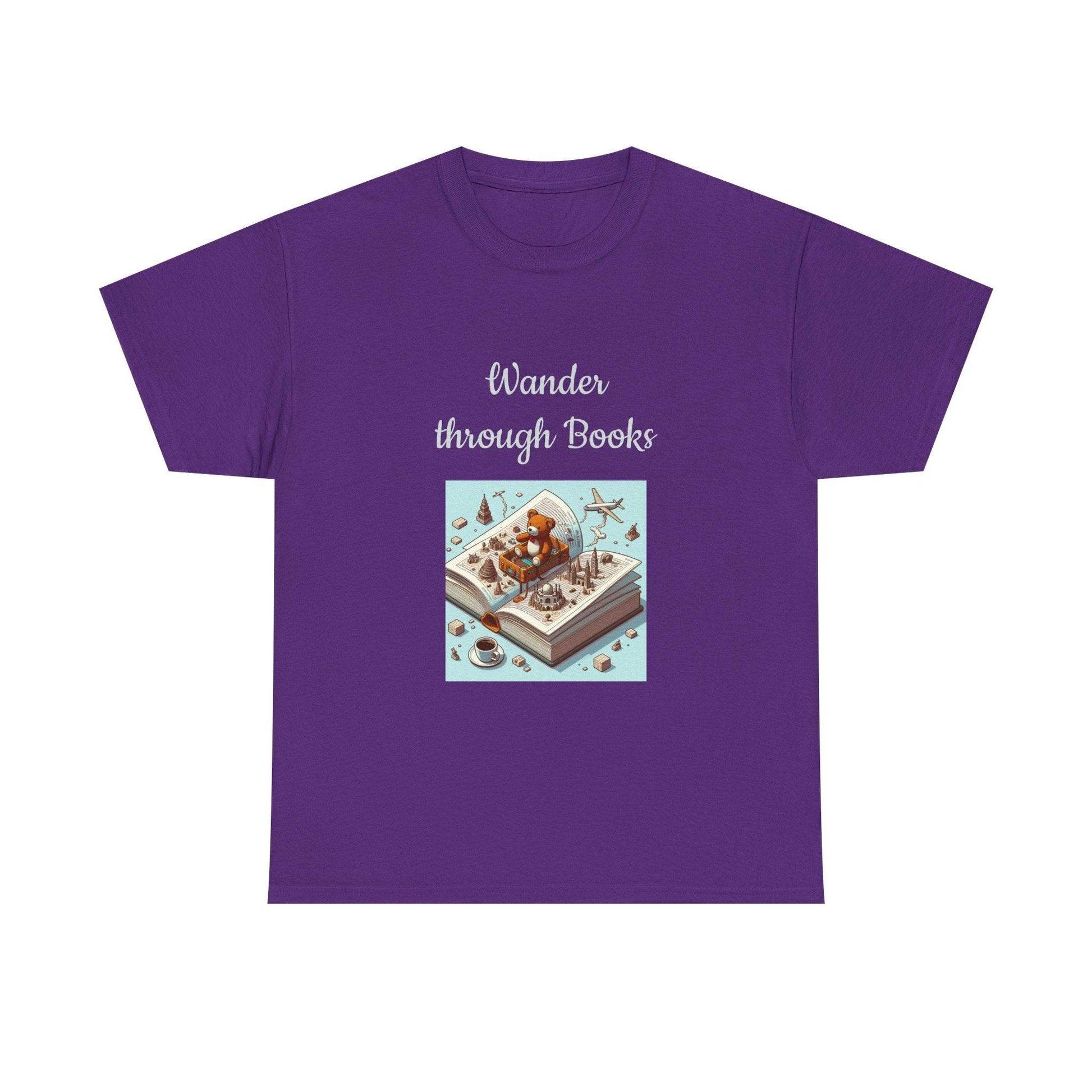 Wander - Unisex Heavy Cotton Tee for Book Lovers - The Dreamer's Bookshop.