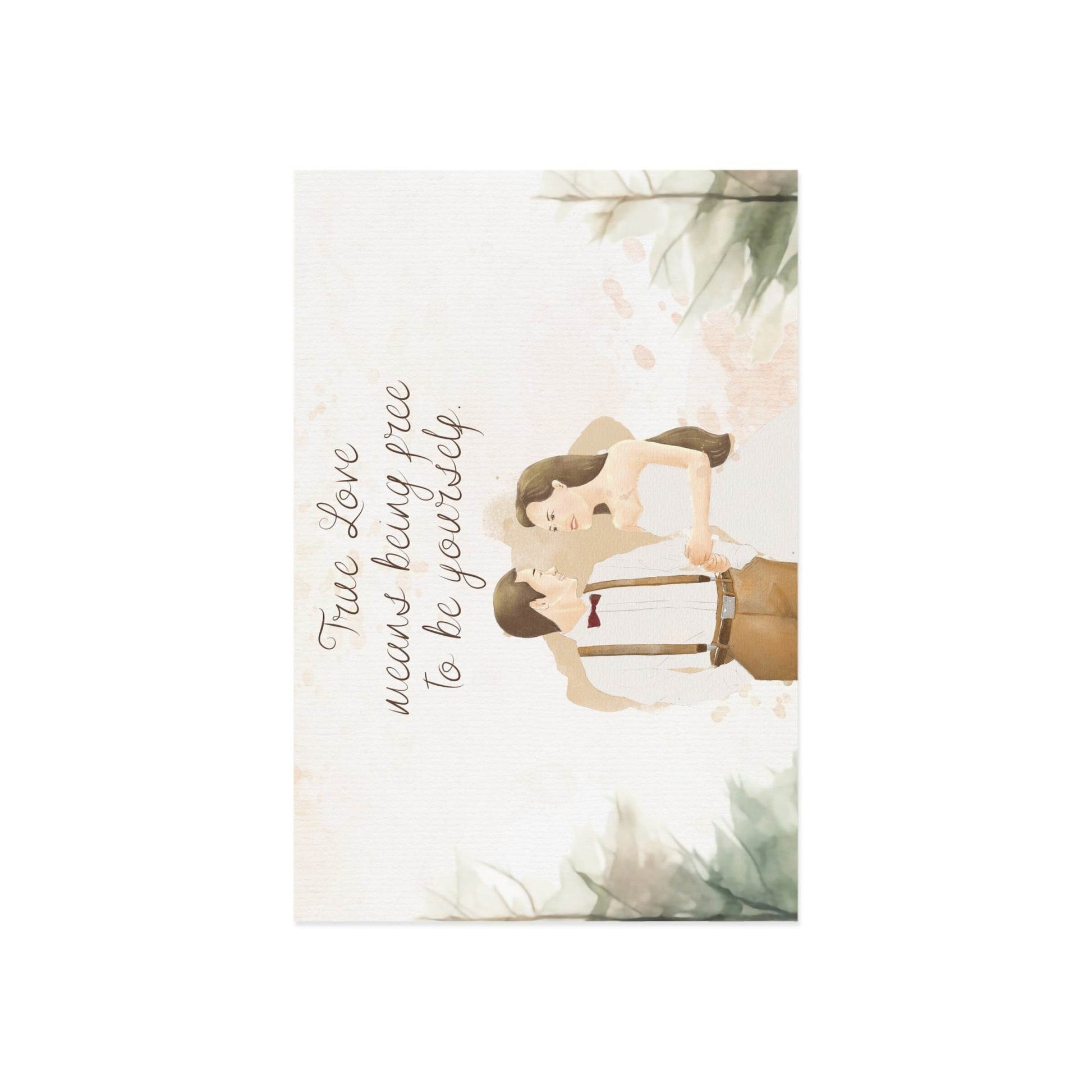 The Dreamer's Bookshop Cute "True Love" Wedding Card - The Dreamer's Bookshop.