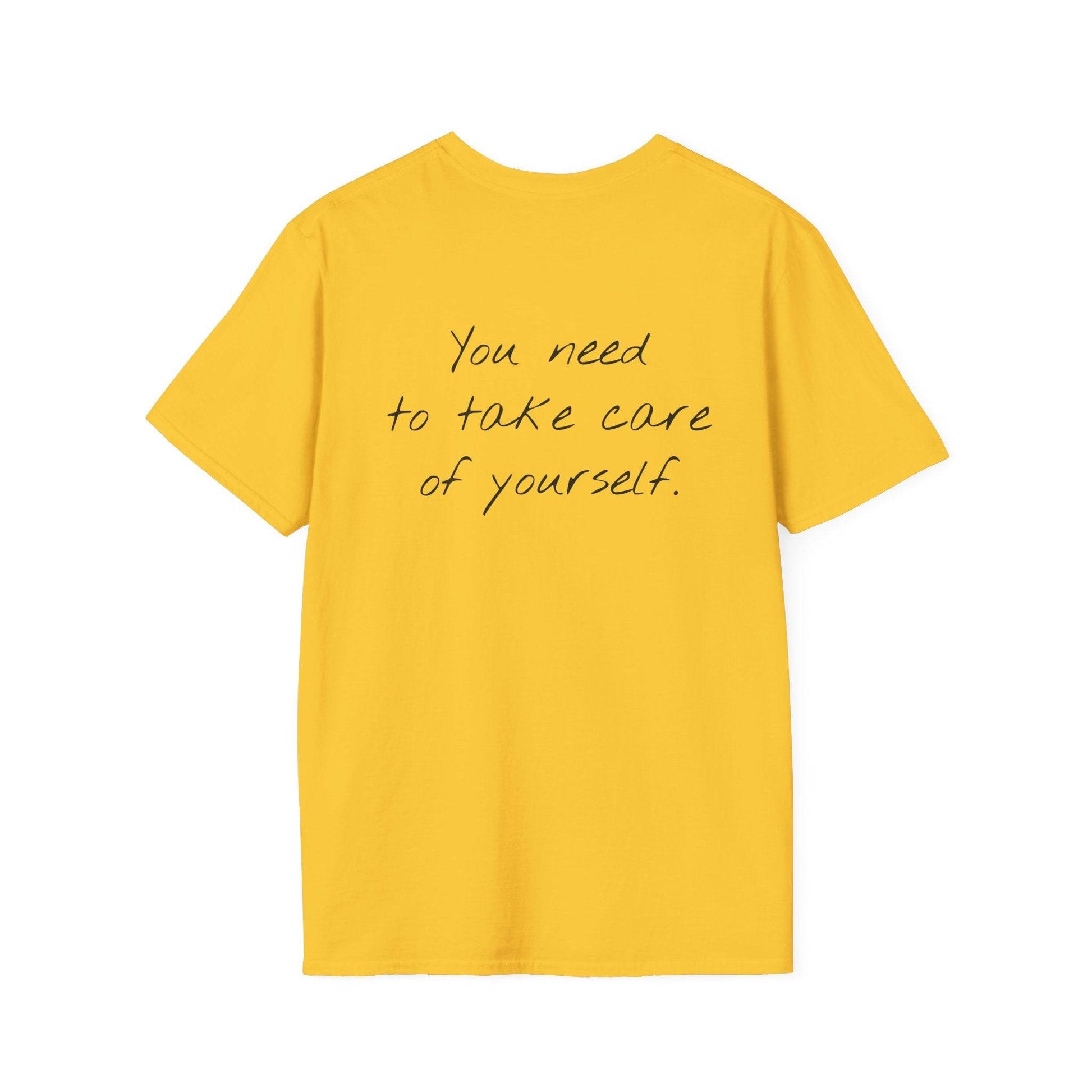 Unisex Softstyle T-Shirt - 'Take Care' Inspirational - The Dreamer's Bookshop.