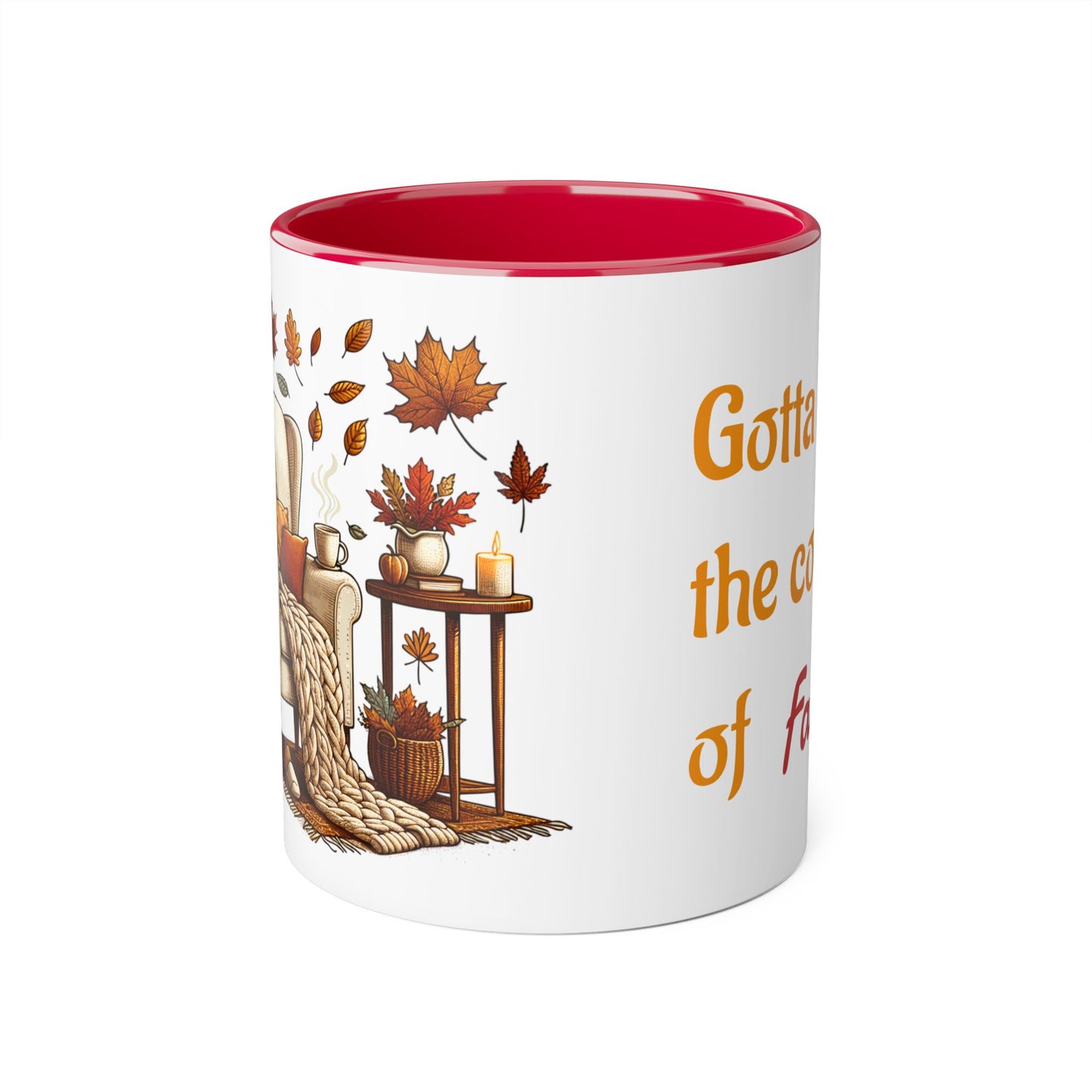 The Cosiness of Fall - 11oz Cup for Booklovers