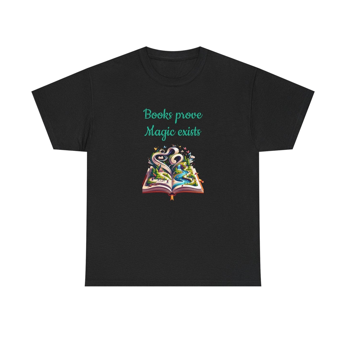 Magic Exists -A Unisex Heavy Cotton Tee - Perfect Gift for Book Lovers - The Dreamer's Bookshop.