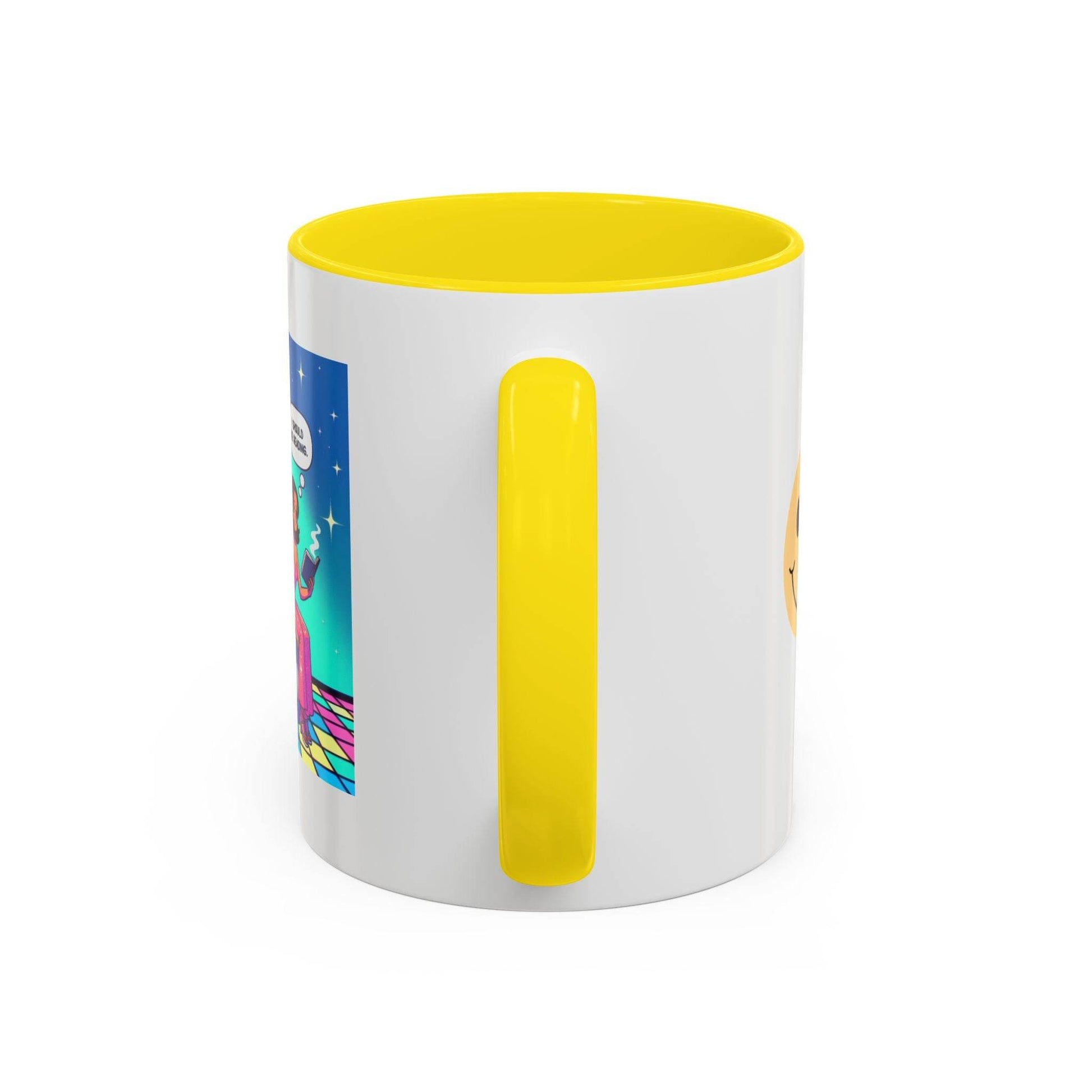Retro Vibe Accent Coffee Mug - I should be reading - The Dreamer's Bookshop.