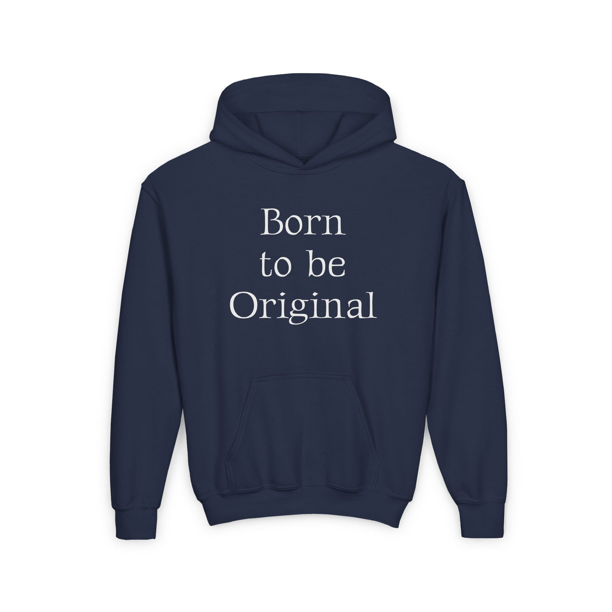 US (Ww) - Youth Heavy Blend Hooded Sweatshirt - "Born to be Original" & "Created by a Creator of Worlds" - The Dreamer's Bookshop.