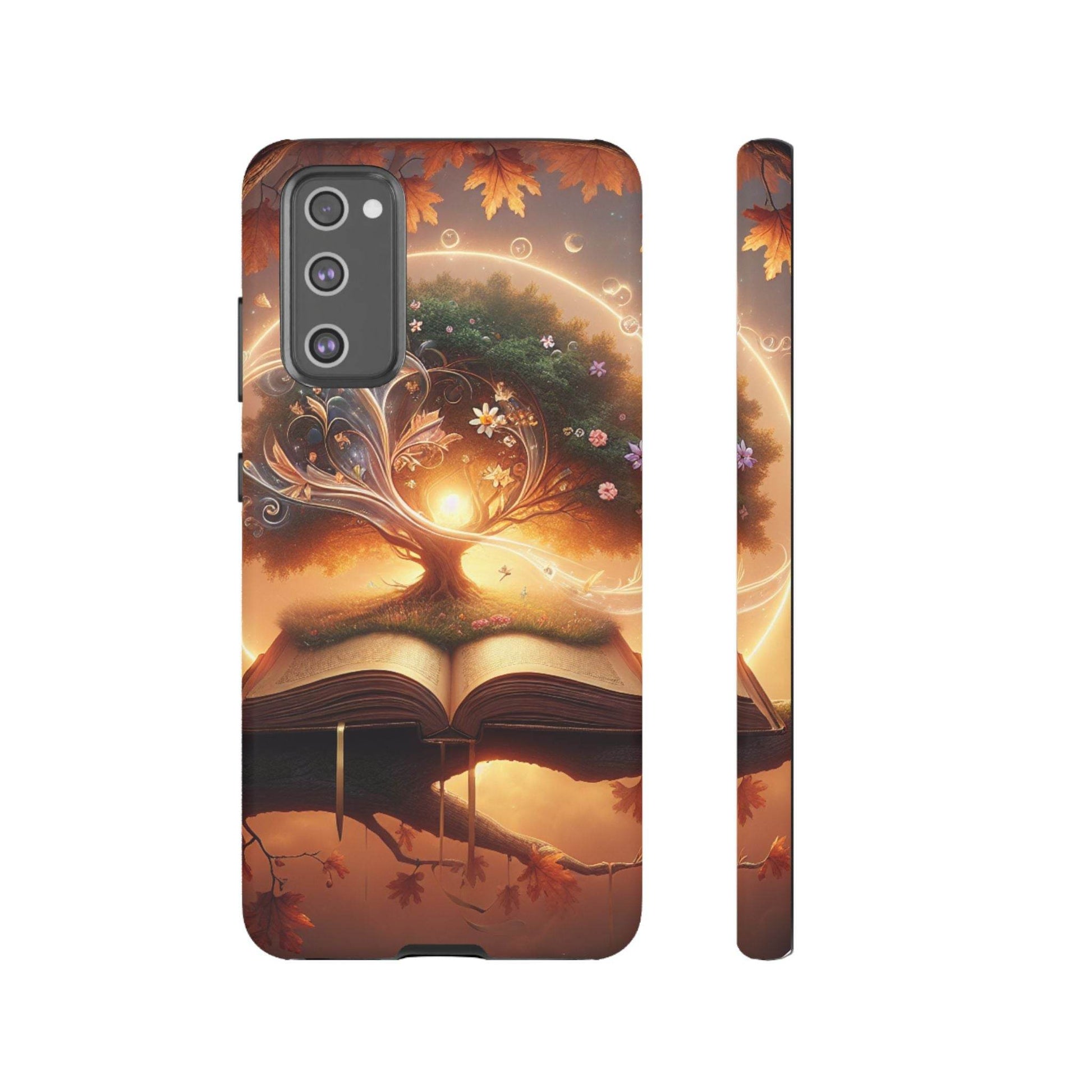 Nature-Inspired iPhone & Samsung Phone Case with Tree of Life Design - The Dreamer's Bookshop.