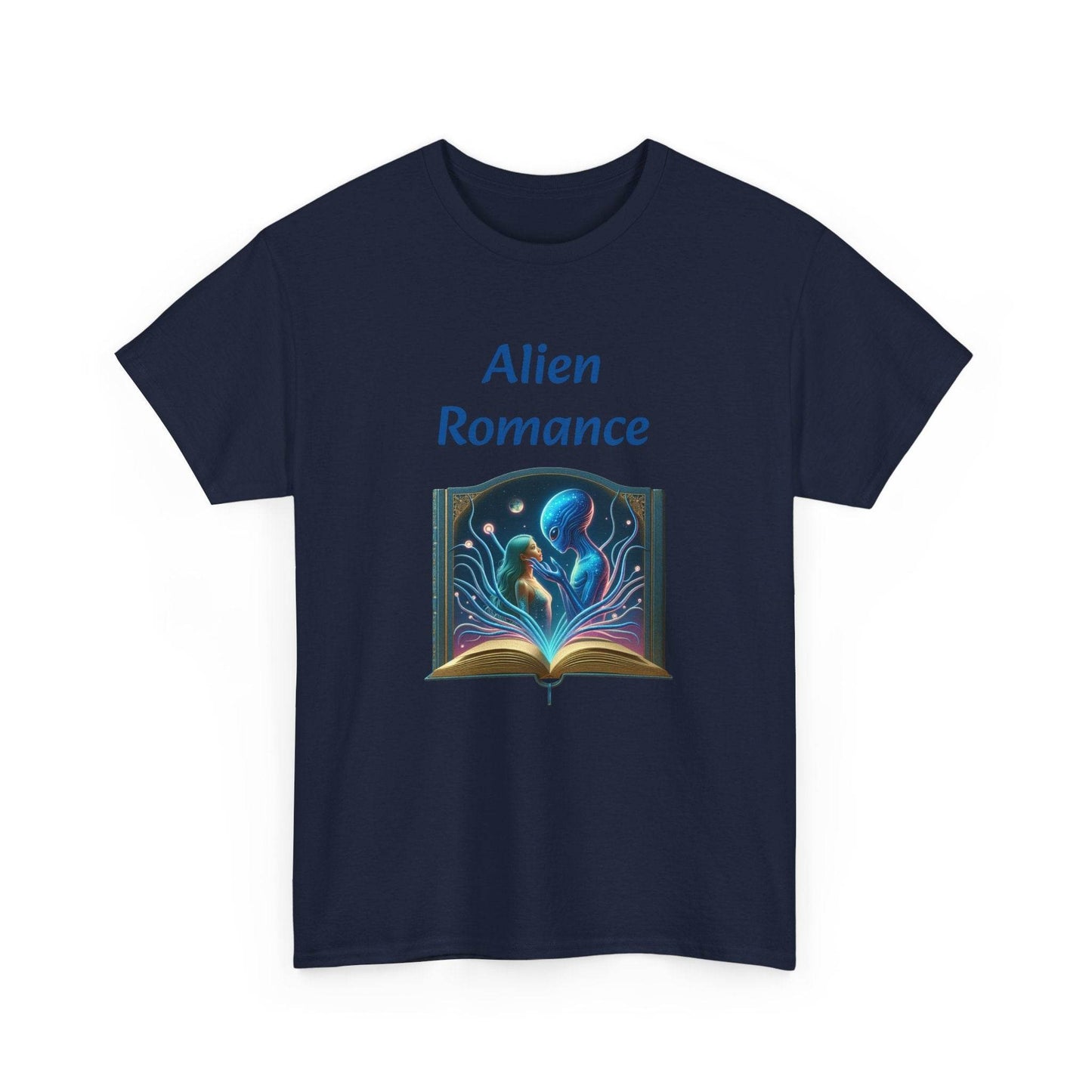 Sci-Fi - Graphic Tee - Unisex Heavy Cotton T-Shirt Alien Romance Books - The Dreamer's Bookshop.