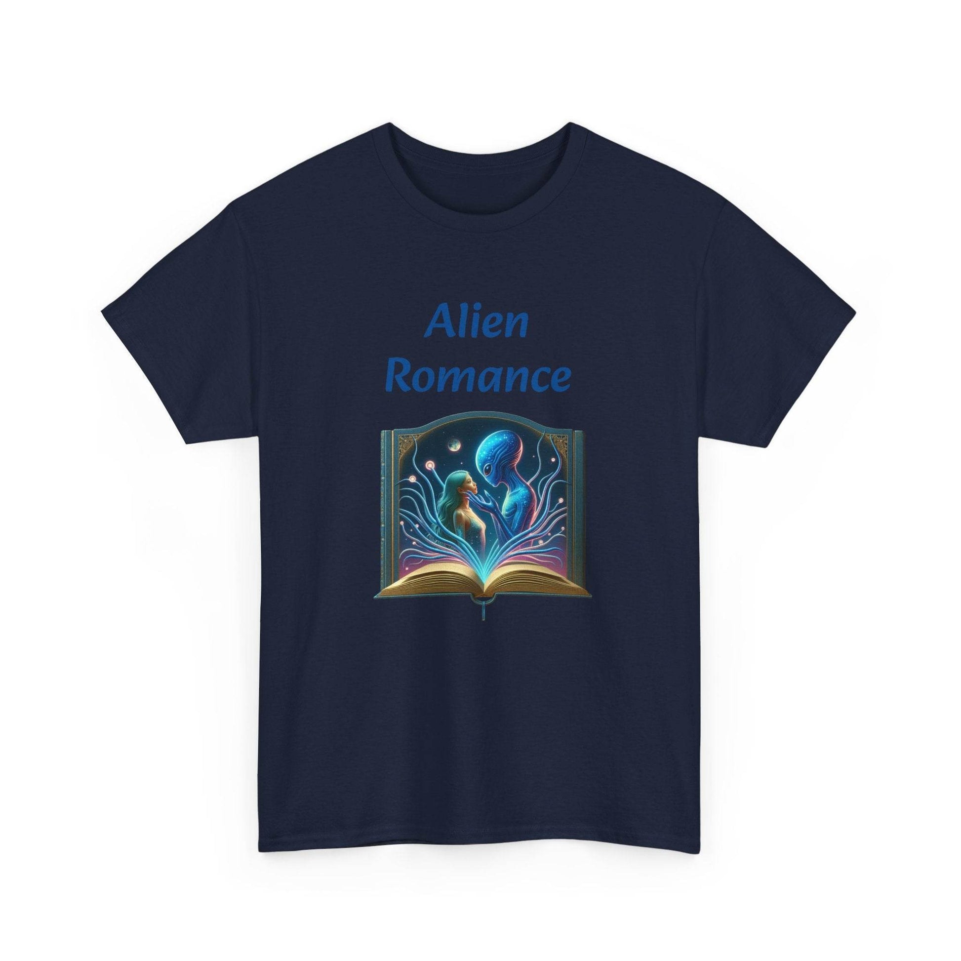 Sci-Fi - Graphic Tee - Unisex Heavy Cotton T-Shirt Alien Romance Books - The Dreamer's Bookshop.