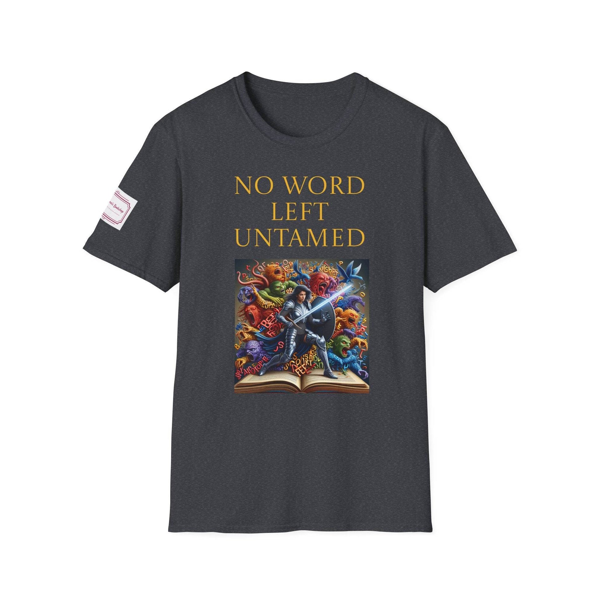 Inspirational Unisex Softstyle T-Shirt - 'No Word' Creative Design - The Dreamer's Bookshop.