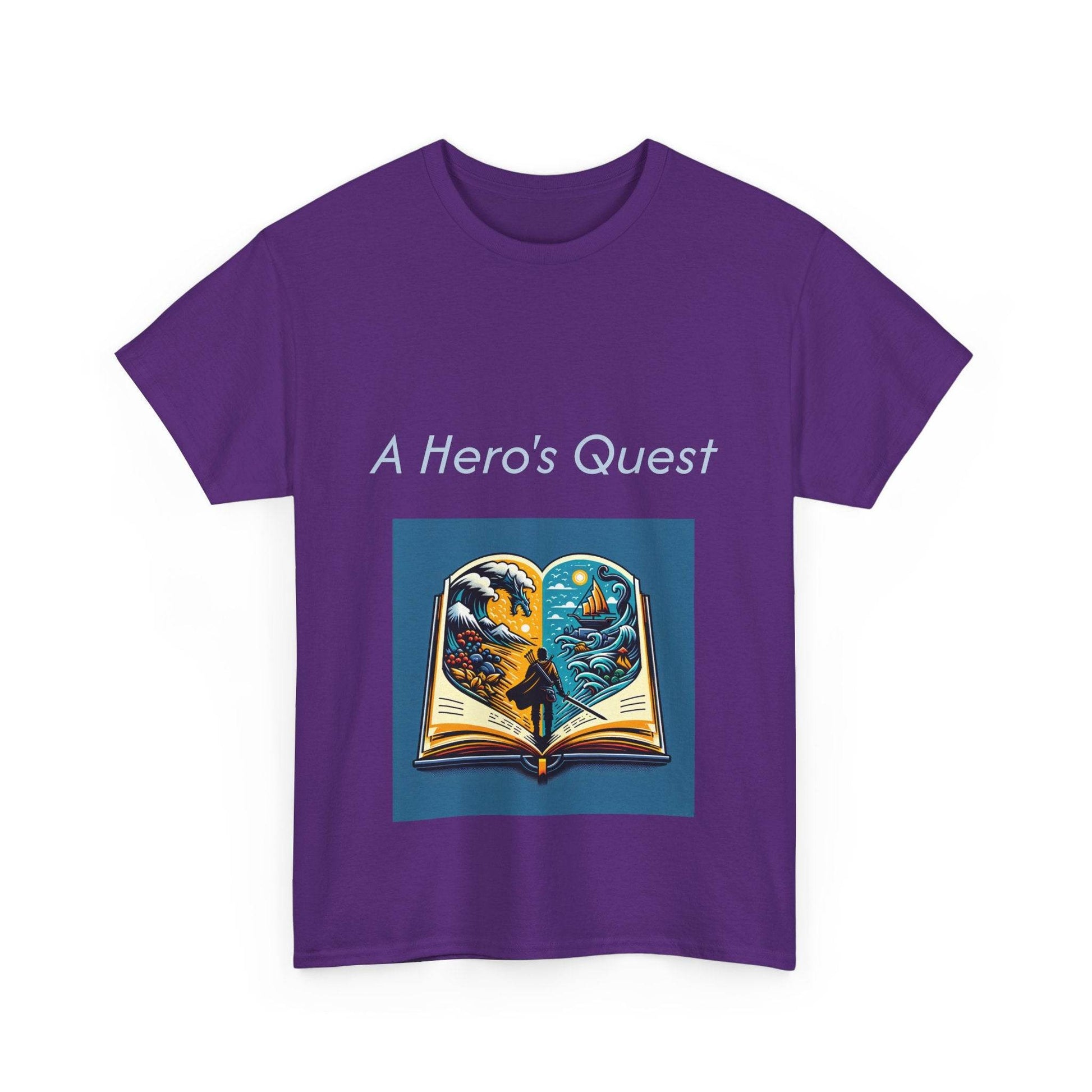 Adventurous - Unisex Heavy Cotton Tee - Hero's Quest - The Dreamer's Bookshop.