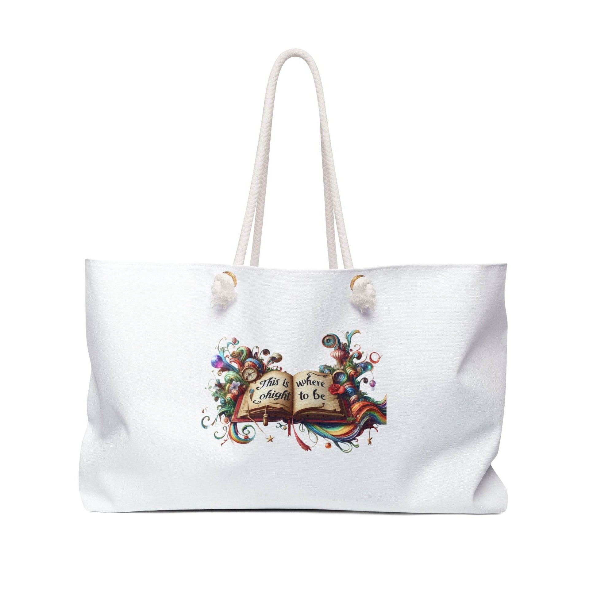 Durable Literary Weekender Bag with Vibrant Design for Book Lovers - The Dreamer's Bookshop.