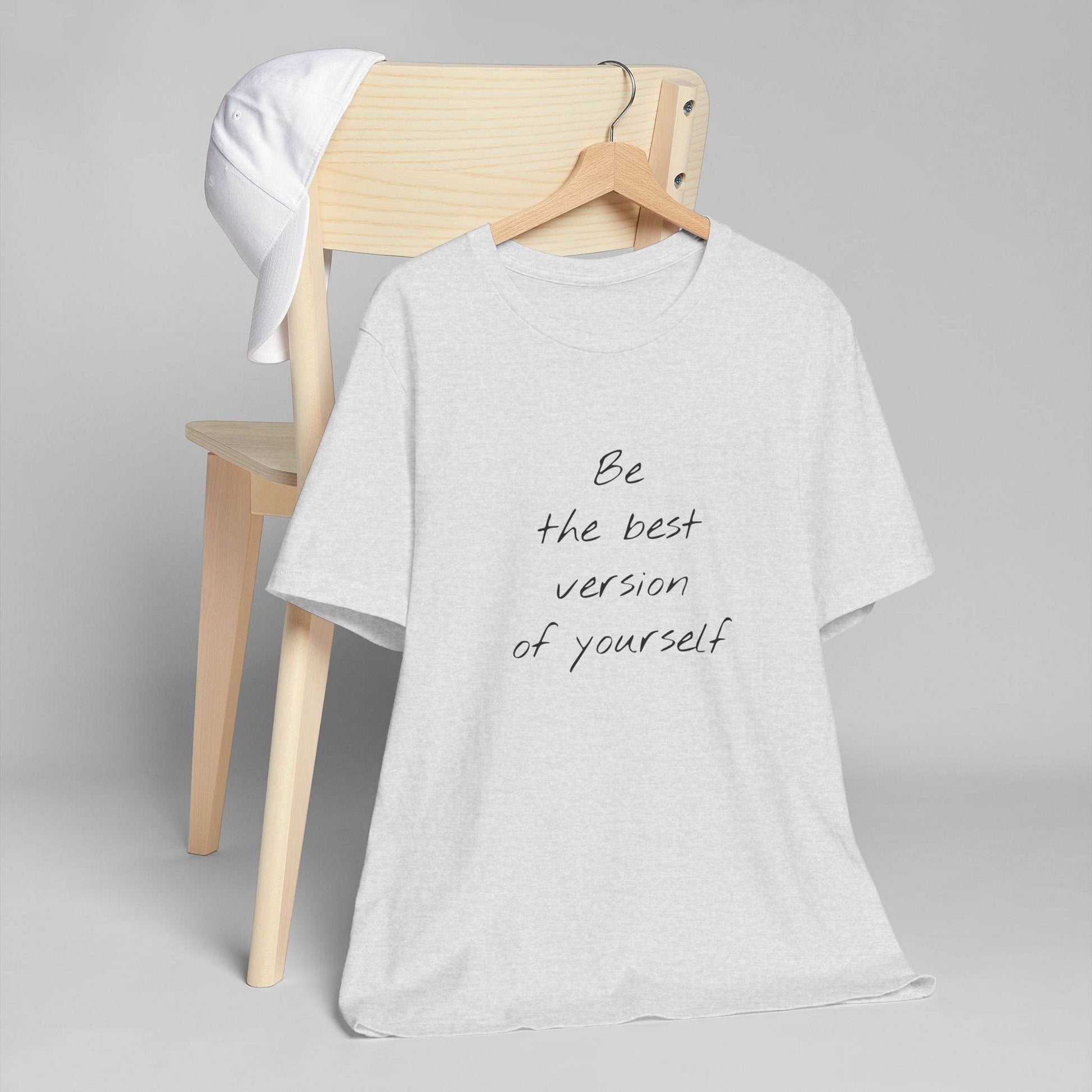 Inspirational Unisex Jersey T-Shirt - Be The Best Vibe - The Dreamer's Bookshop.