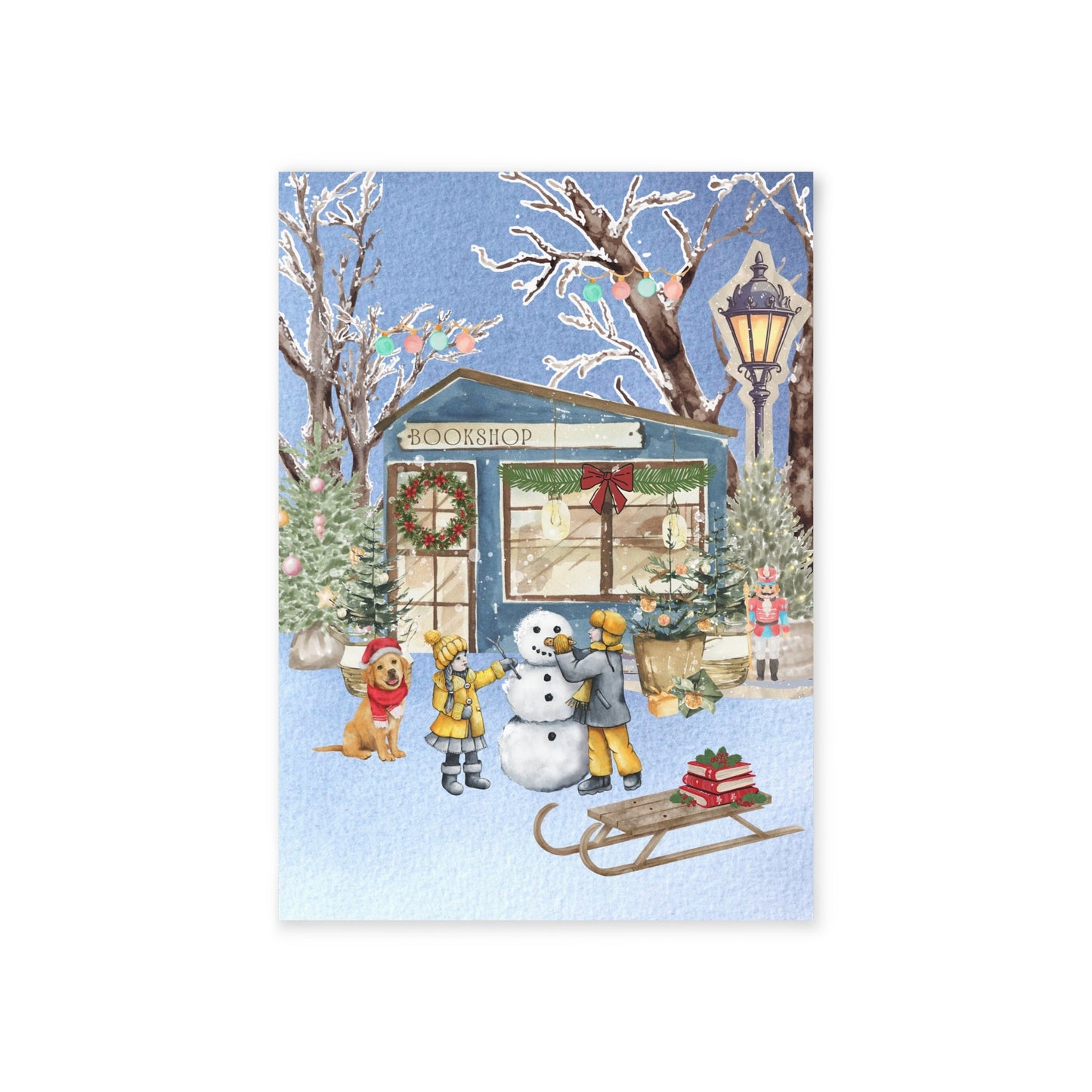 The Dreamer's Bookshop "Winter Bookshop" Christmas Card