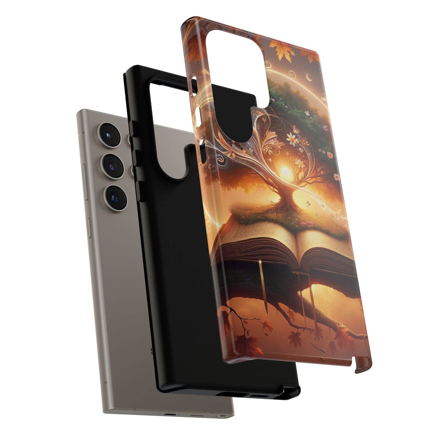 Nature-Inspired iPhone & Samsung Phone Case with Tree of Life Design - The Dreamer's Bookshop.