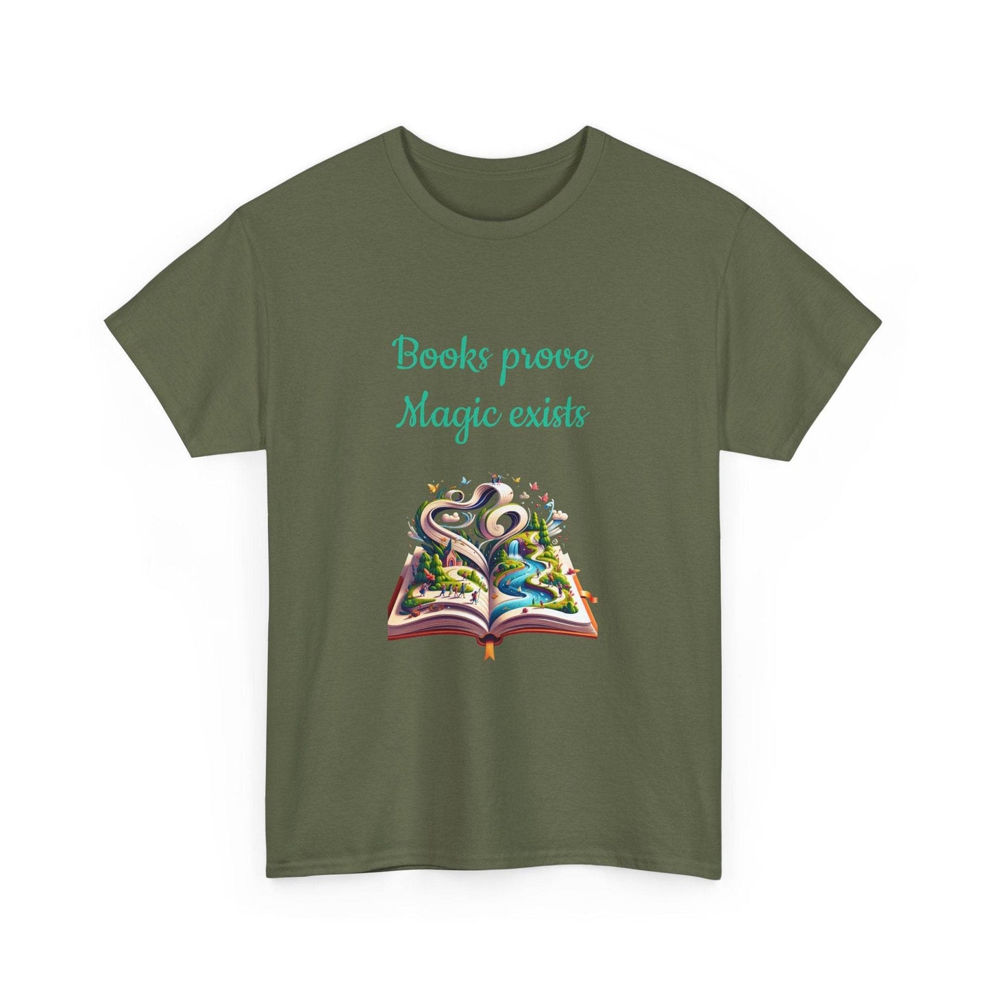 Magic Exists -A Unisex Heavy Cotton Tee - Perfect for Book Lovers - The Dreamer's Bookshop.