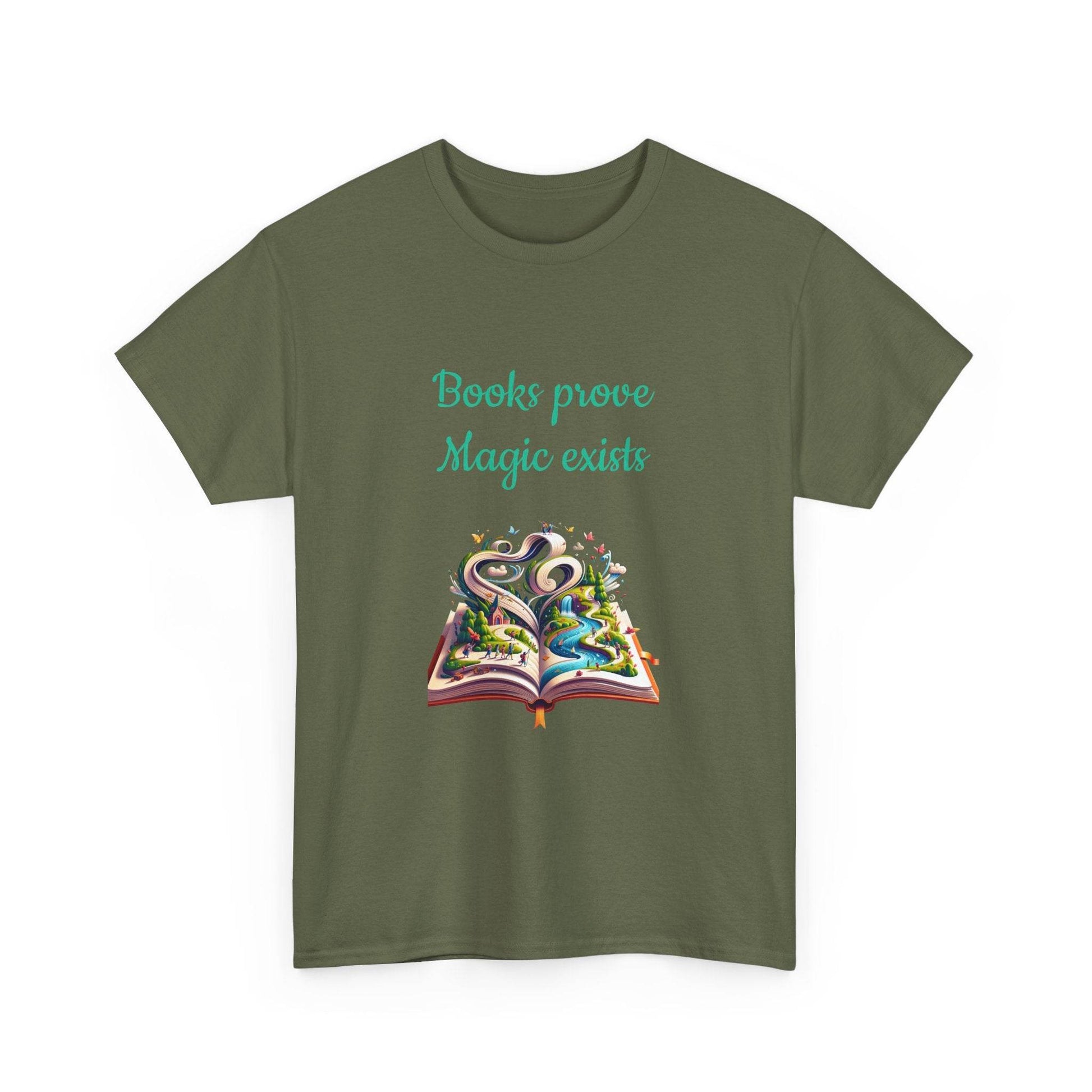 Magic Exists -A Unisex Heavy Cotton Tee - Perfect for Book Lovers - The Dreamer's Bookshop.