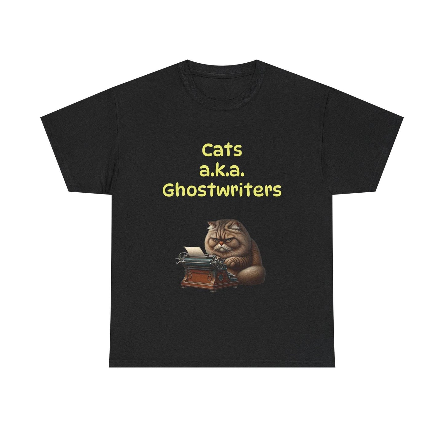 Cats Ghostwriters - A Unisex Heavy Cotton Tee - Perfect for Book Lovers - The Dreamer's Bookshop.
