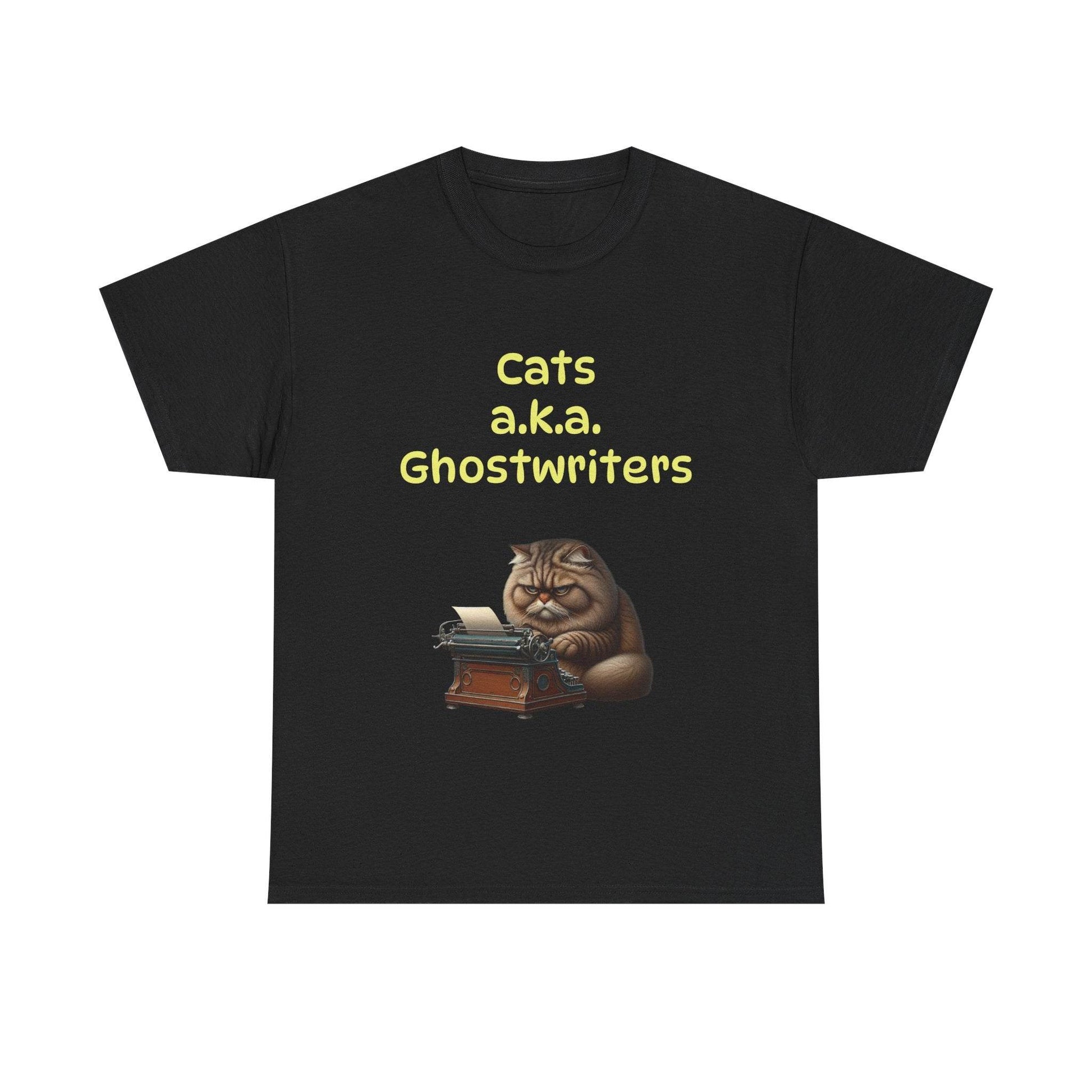 Cats Ghostwriters - A Unisex Heavy Cotton Tee - Perfect for Book Lovers - The Dreamer's Bookshop.