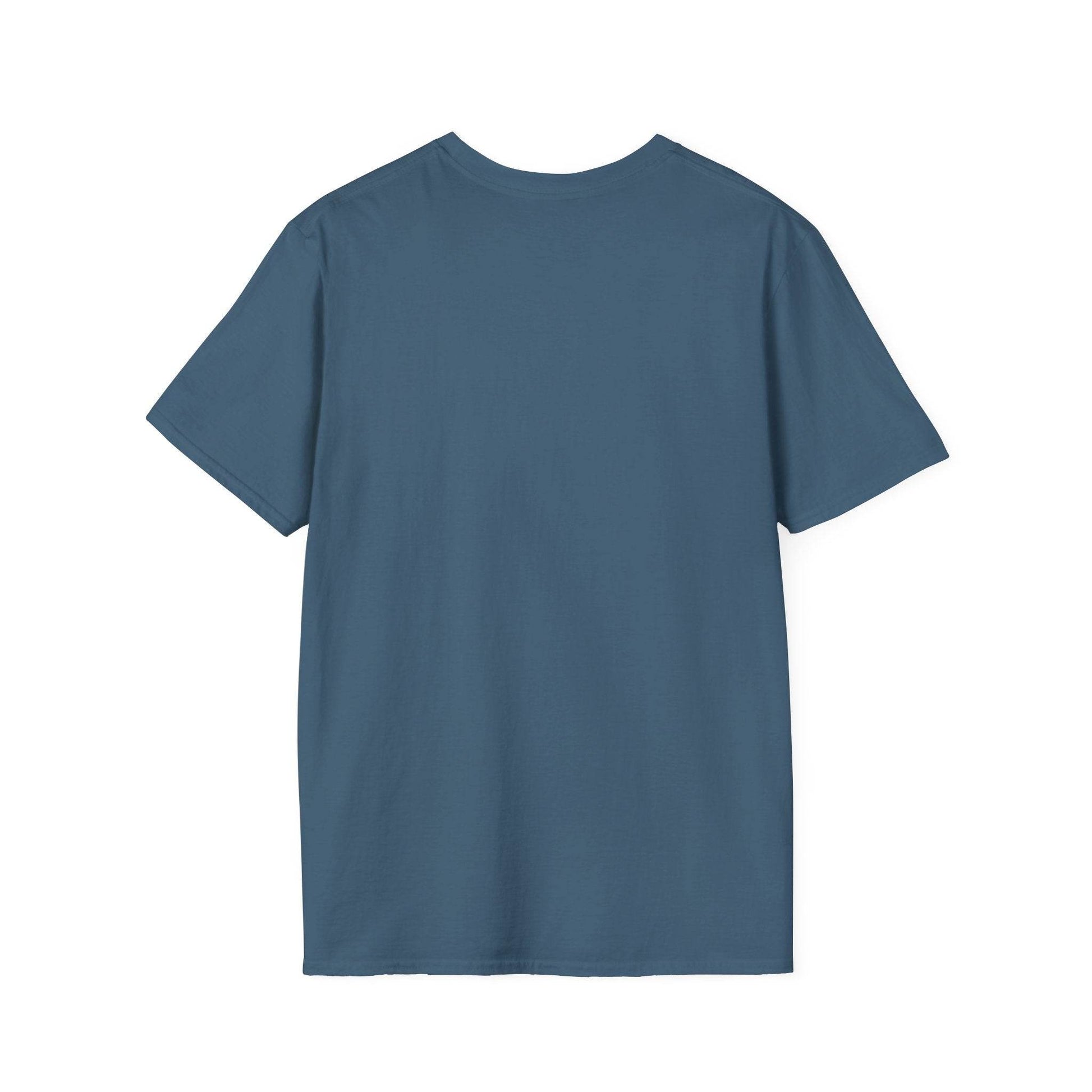 Unisex Softstyle T-Shirt - Vintage Cat Book Stack Booklover - The Dreamer's Bookshop.