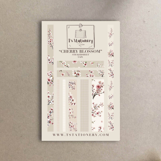 T's Stationery - Stickerveltape „Cherry Blossom” - The Dreamer's Bookshop.