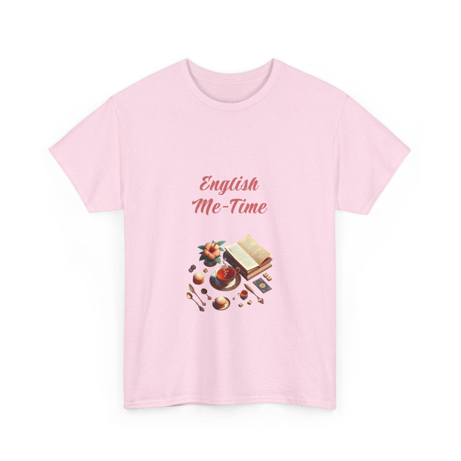 English Me-Time - Unisex Heavy Cotton Tee for Book Lovers - The Dreamer's Bookshop.