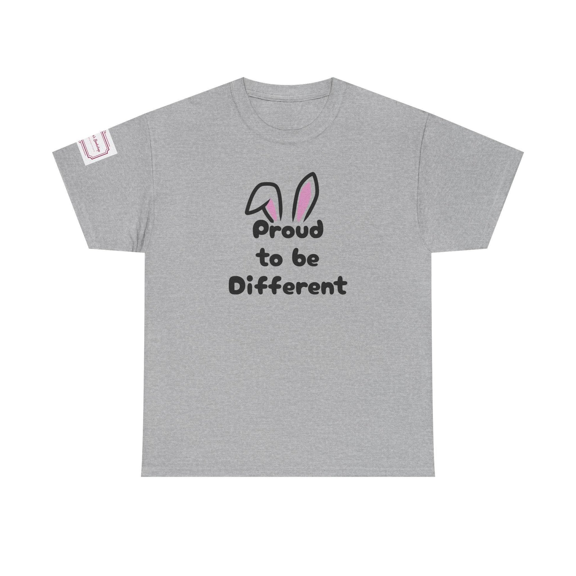Proud to be Different Unisex Heavy Cotton Tee - Celebrate Individuality - The Dreamer's Bookshop.