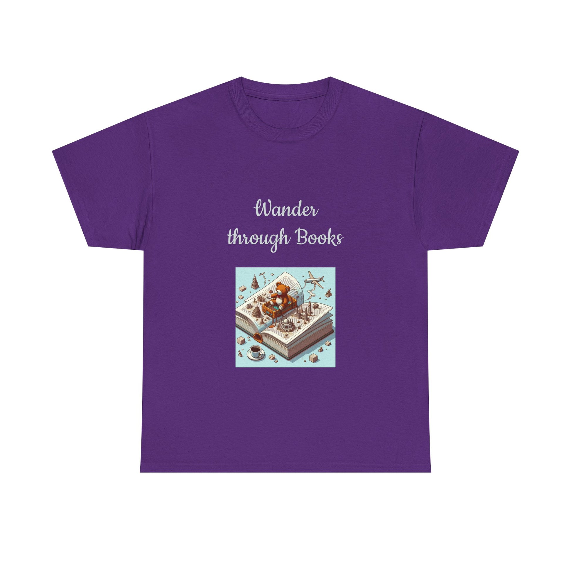Book Lover's Unisex Heavy Cotton Tee - "Wander" - The Dreamer's Bookshop.
