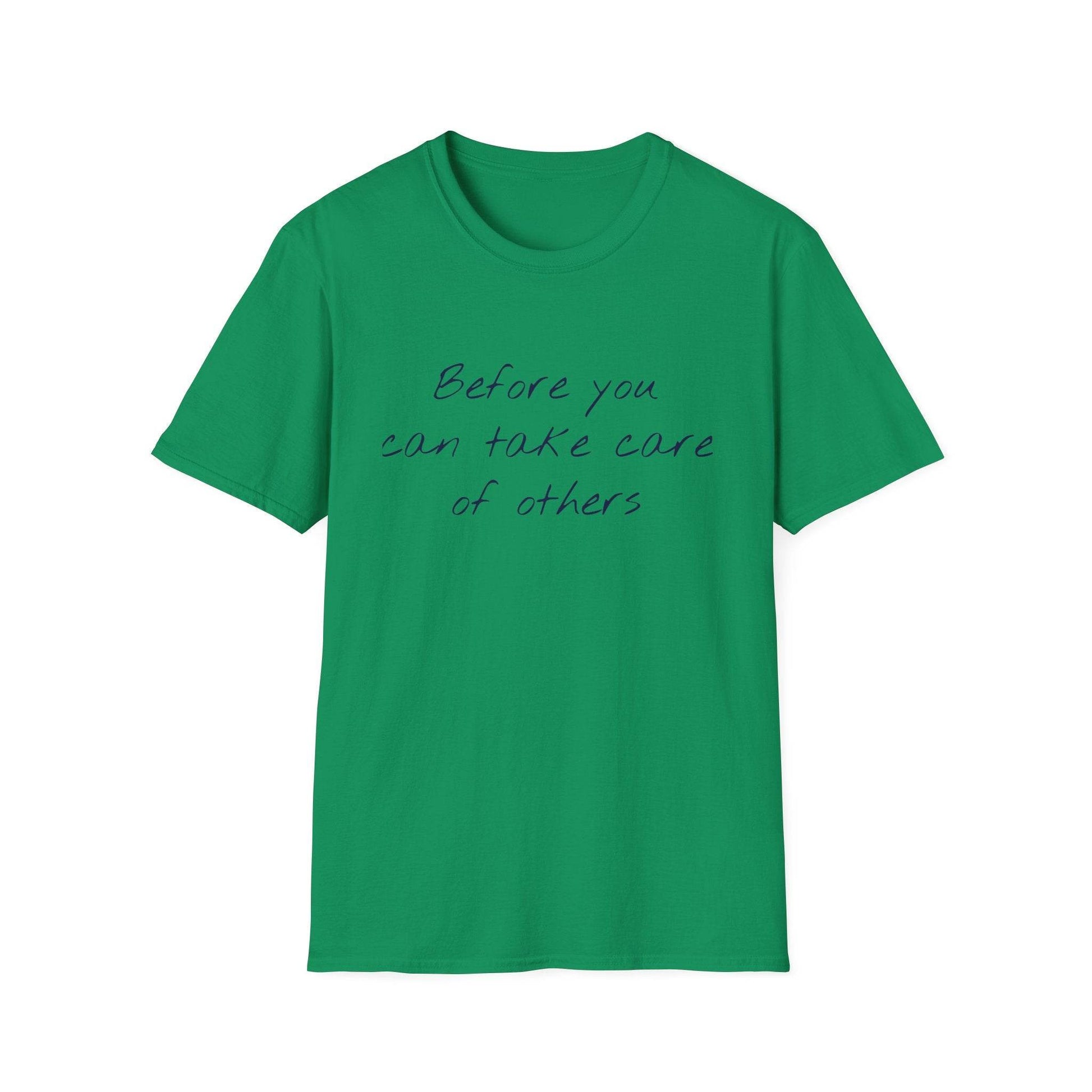 Unisex Softstyle T-Shirt - 'Take Care' Inspirational - The Dreamer's Bookshop.