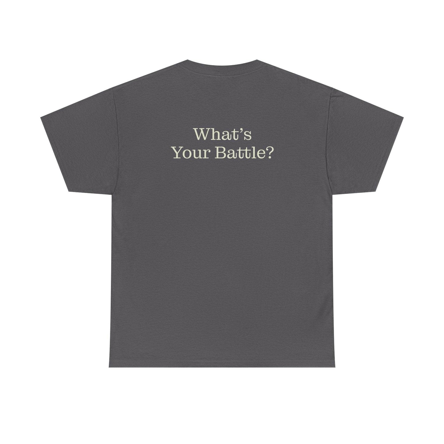 Chronic Pain Warrior Unisex Heavy Cotton Tee - Inspirational Battle T-Shirt - The Dreamer's Bookshop.