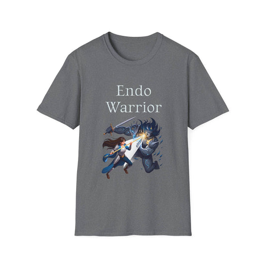Endometriosis Warrior Unisex Softstyle T-Shirt - Empowering Battle for Women's Health - The Dreamer's Bookshop.
