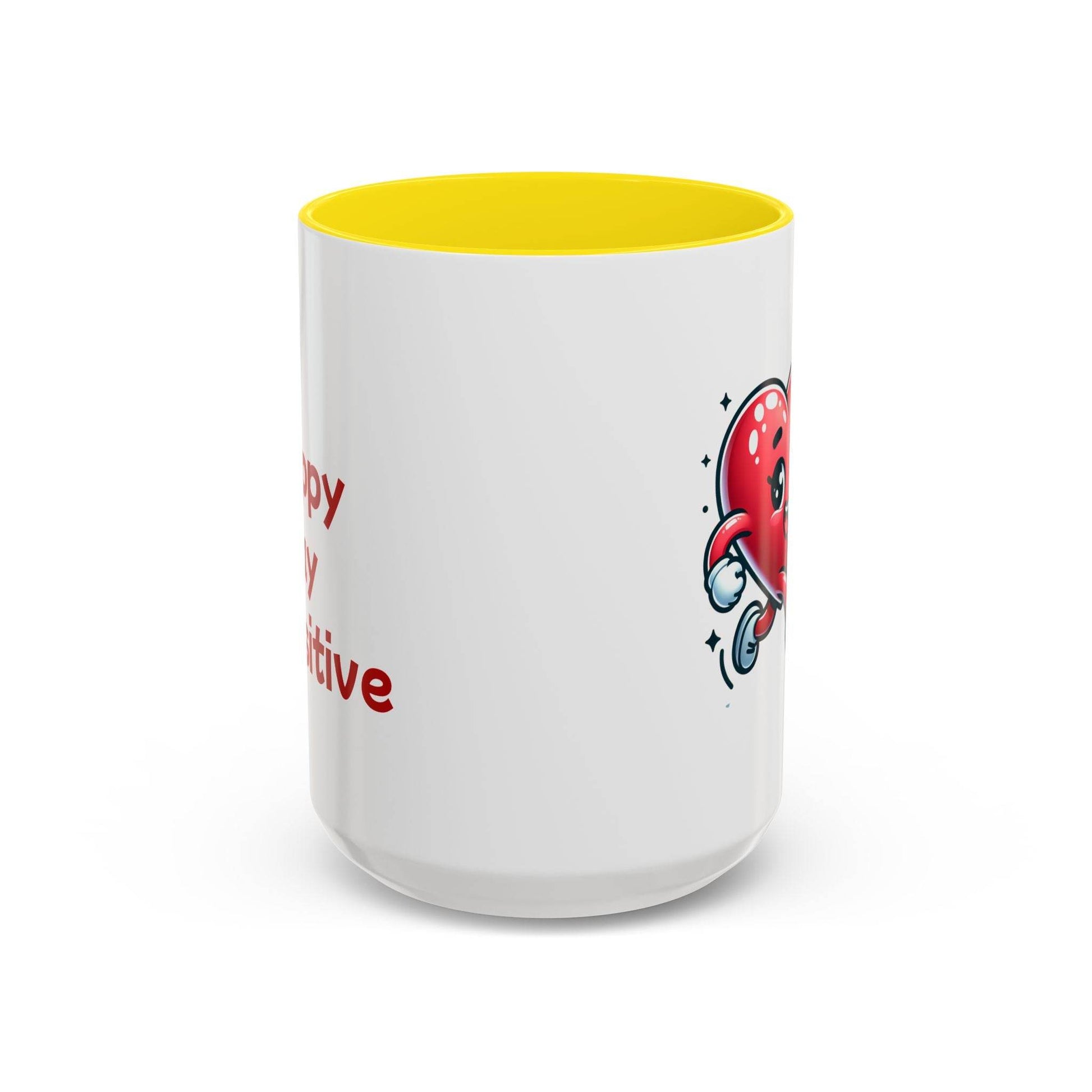 Cute Heart Character Coffee Mug - 11 & 15oz - The Dreamer's Bookshop.