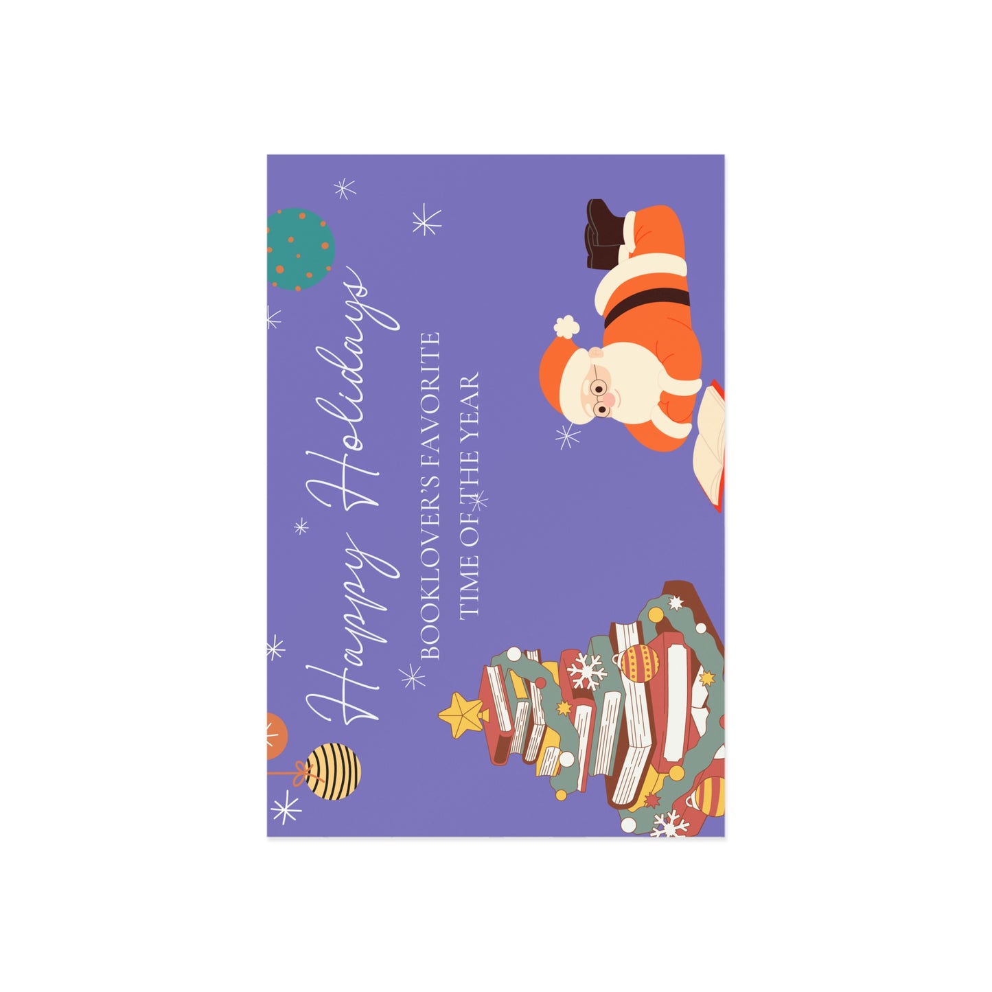 The Dreamer's Bookshop "Booklover's XMas" Cute Christmas Cards