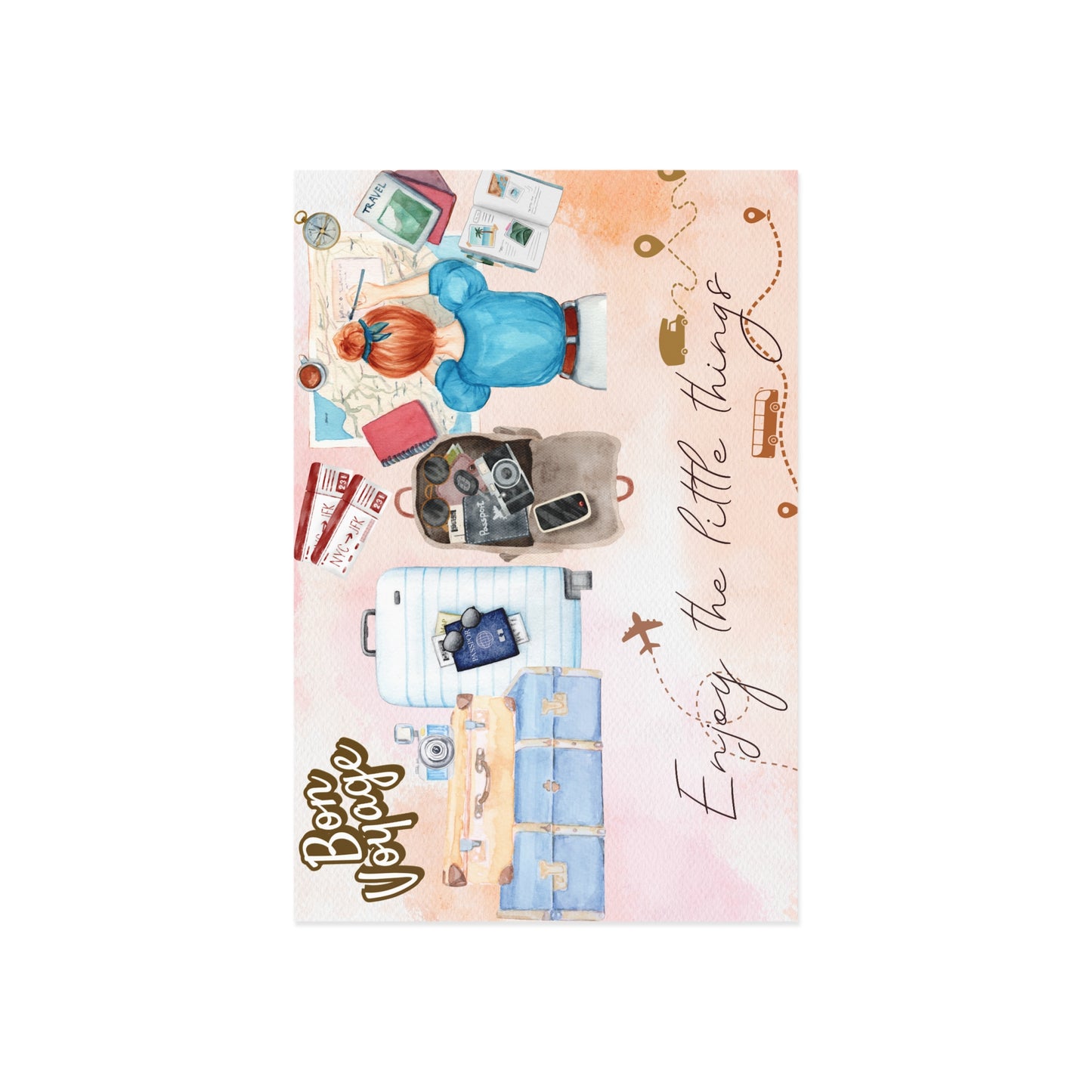 The Dreamer's Bookshop "Bon Voyage" Enjoy the Little Things Card - The Dreamer's Bookshop.