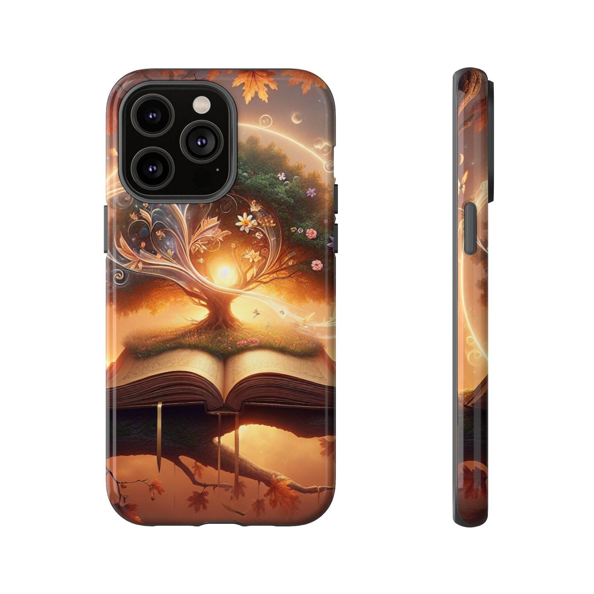 Nature-Inspired iPhone & Samsung Phone Case with Tree of Life Design - The Dreamer's Bookshop.